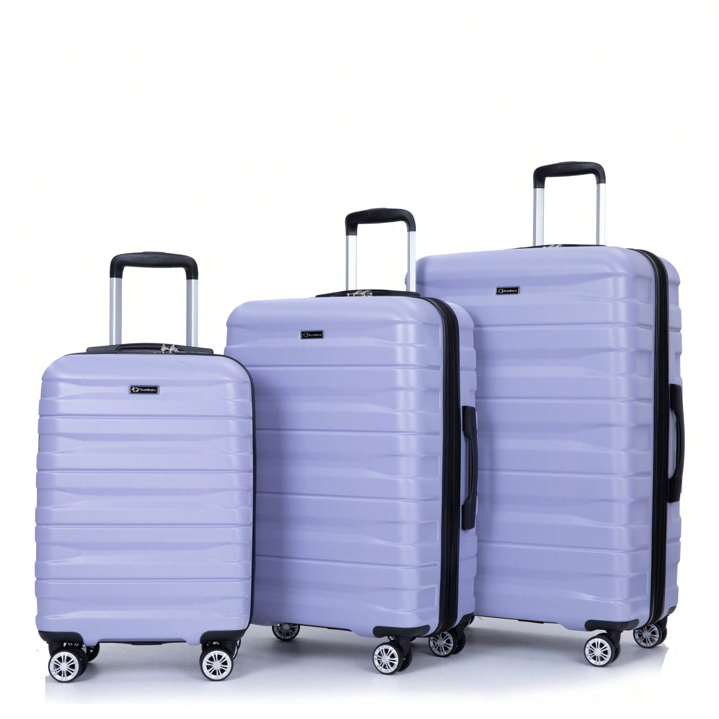 Lightweight Durable 3-Piece Expandable Luggage Set With Double Spinner Wheels, TSA Lock, And Hooks - Dark Blue (21"/25"/29")