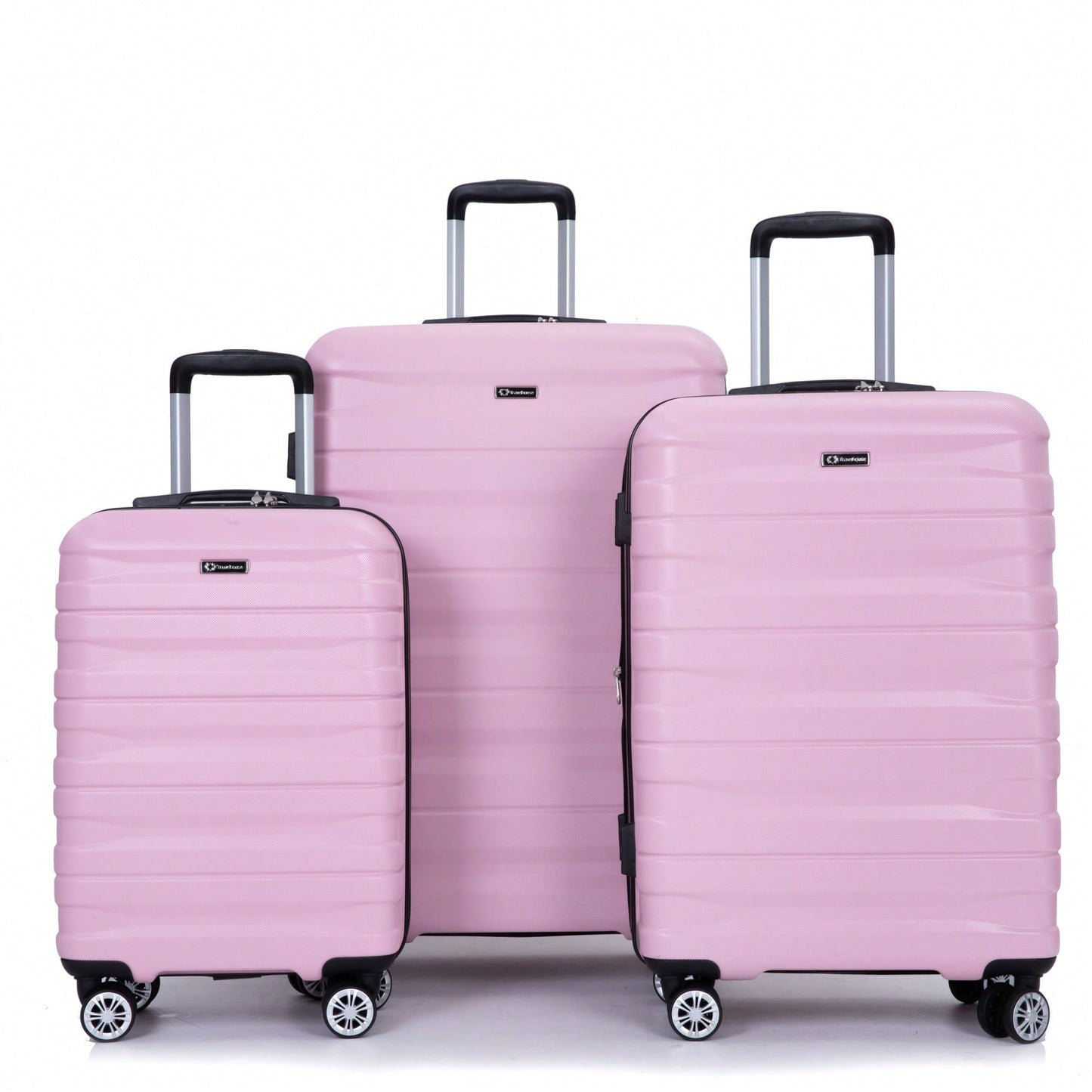 Lightweight Durable 3-Piece Expandable Luggage Set With Double Spinner Wheels, TSA Lock, And Hooks - Dark Blue (21"/25"/29")