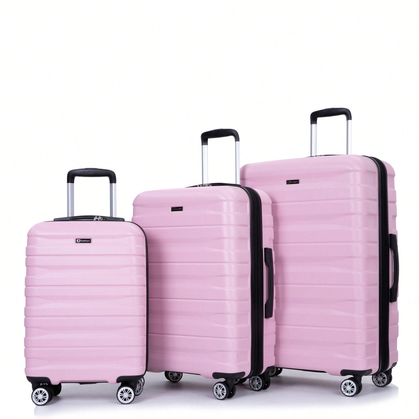 Lightweight Durable 3-Piece Expandable Luggage Set With Double Spinner Wheels, TSA Lock, And Hooks - Dark Blue (21"/25"/29")