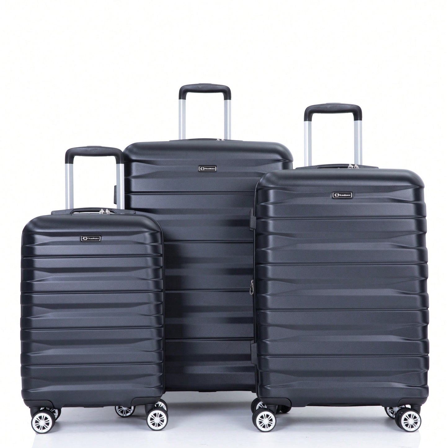 Lightweight Durable 3-Piece Expandable Luggage Set With Double Spinner Wheels, TSA Lock, And Hooks - Dark Blue (21"/25"/29")