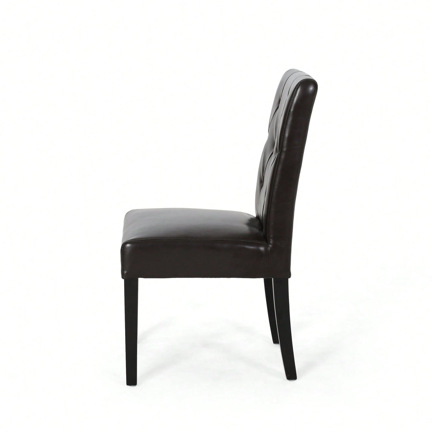 Elegant Tufted Dining Chair Set With Decorative Buttons - Pair Of 2