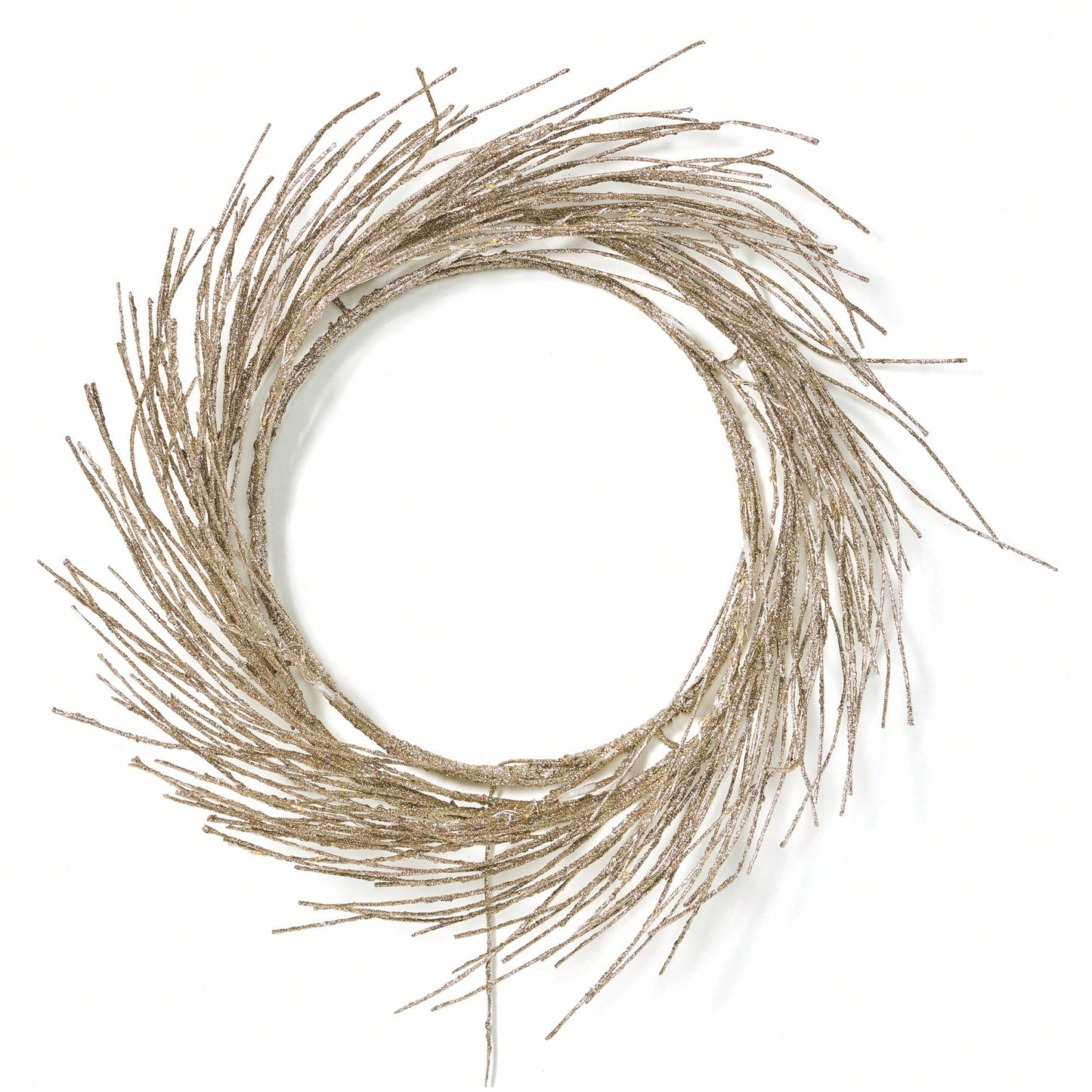 Illuminated 24-Inch Decorative Paper Wreath With LED Lights For Festive Home Décor