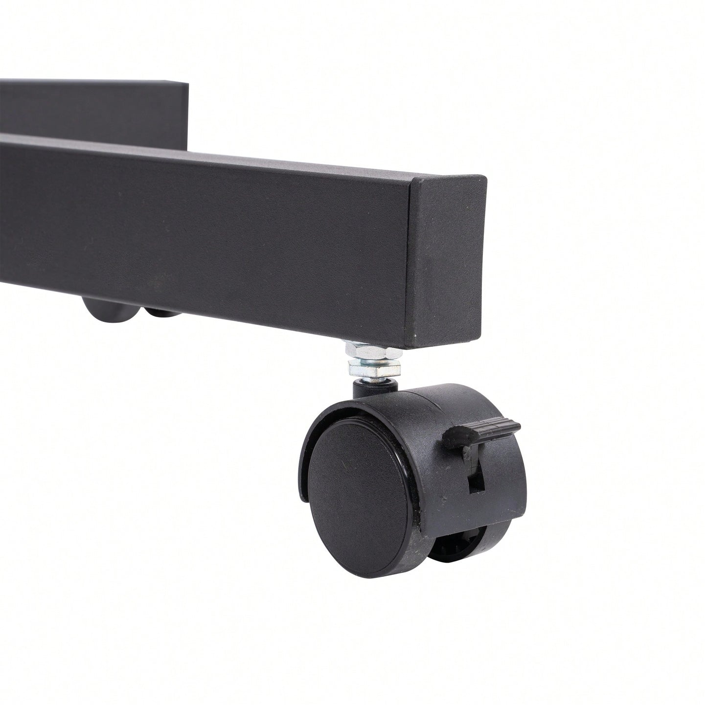 Height Adjustable Rolling TV Stand with Media Shelf for 23-60 Inch TVs Supports 55lbs Max VESA 400x400mm