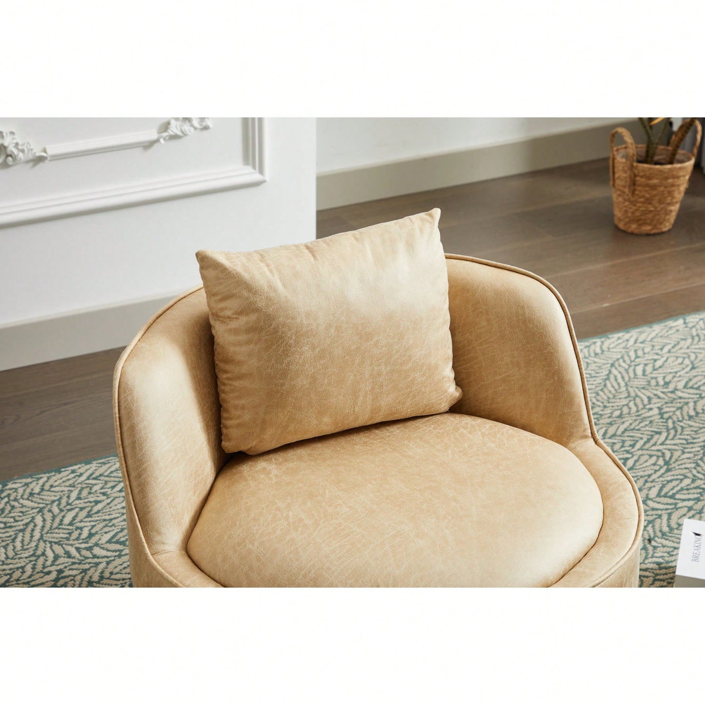 Modern 360-Degree Swivel Accent Chair - Stylish Barrel Chair For Living Room And Bedroom Comfort