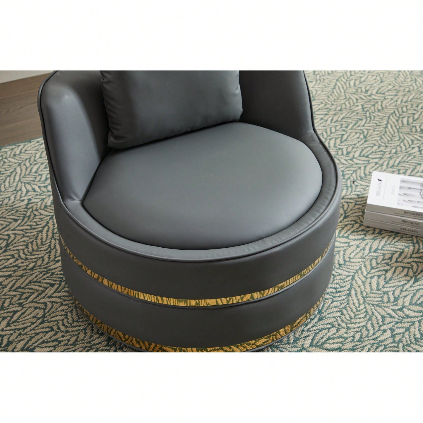 Modern 360-Degree Swivel Accent Chair - Stylish Barrel Chair For Living Room And Bedroom Comfort