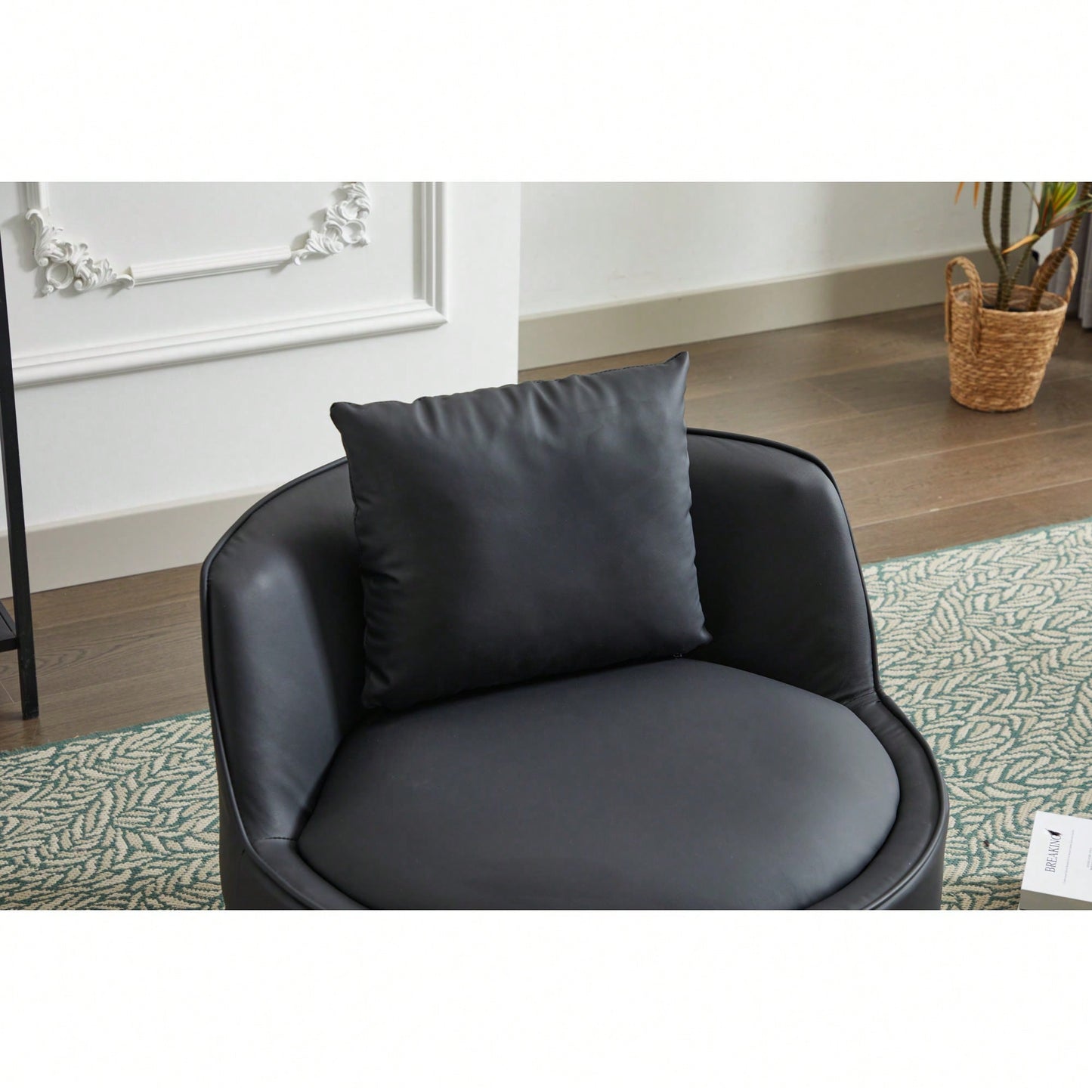 Modern 360-Degree Swivel Accent Chair - Stylish Barrel Chair For Living Room And Bedroom Comfort