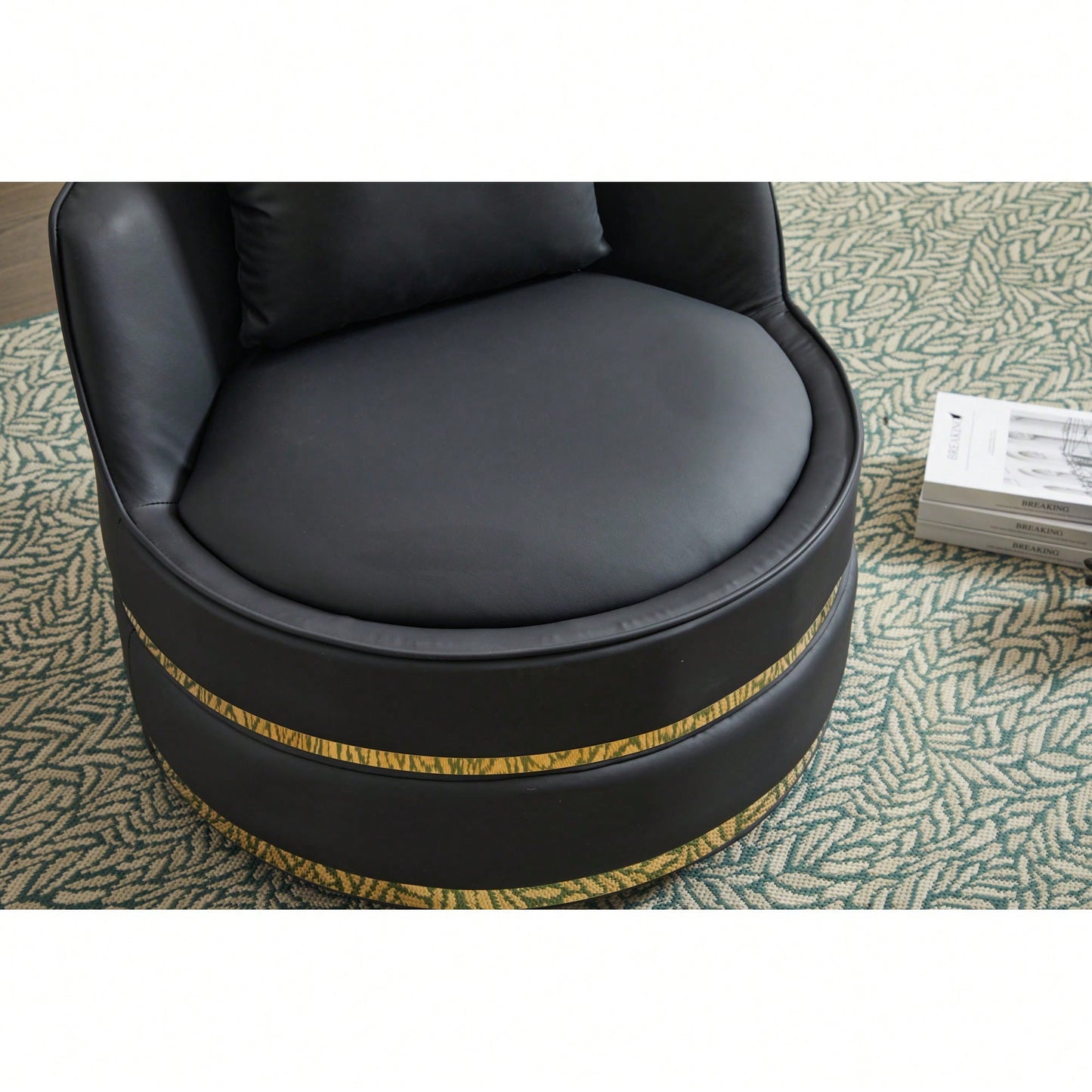 Modern 360-Degree Swivel Accent Chair - Stylish Barrel Chair For Living Room And Bedroom Comfort