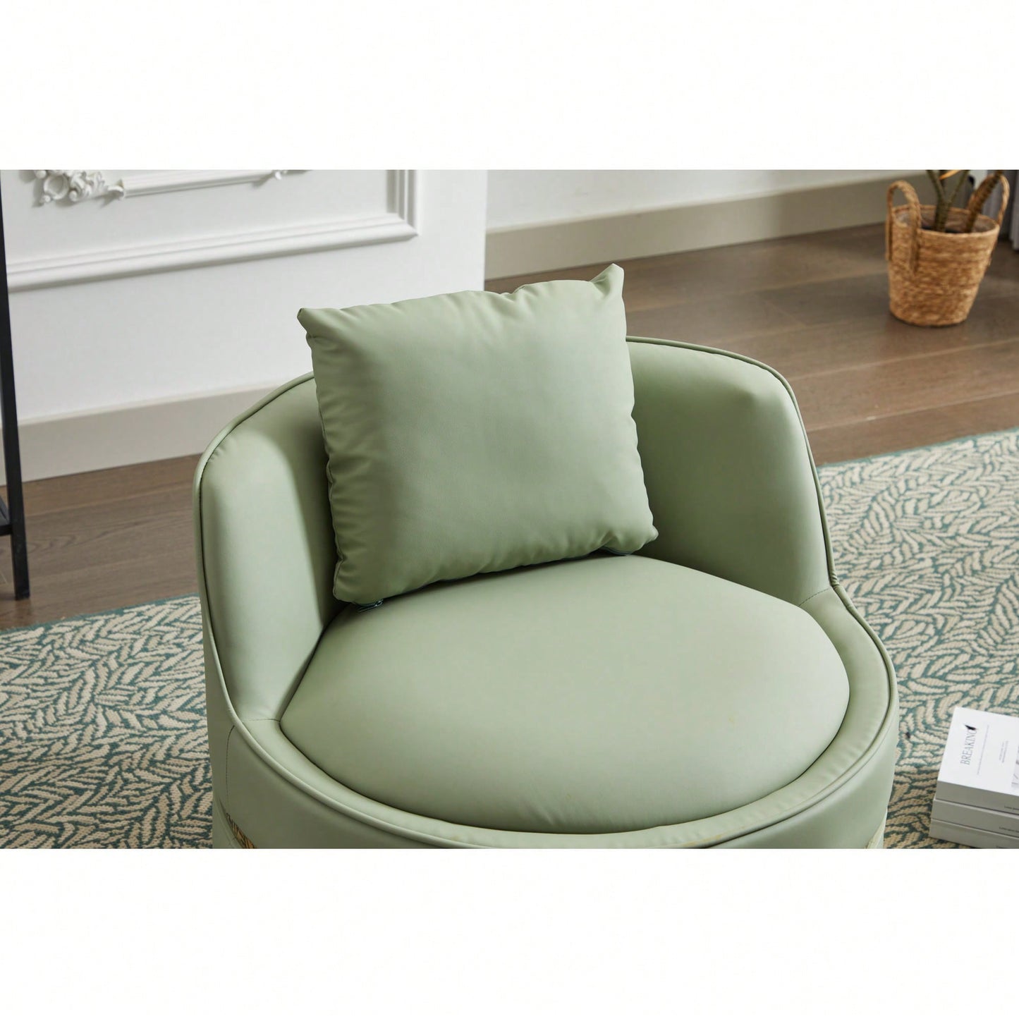 Modern 360-Degree Swivel Accent Chair - Stylish Barrel Chair For Living Room And Bedroom Comfort