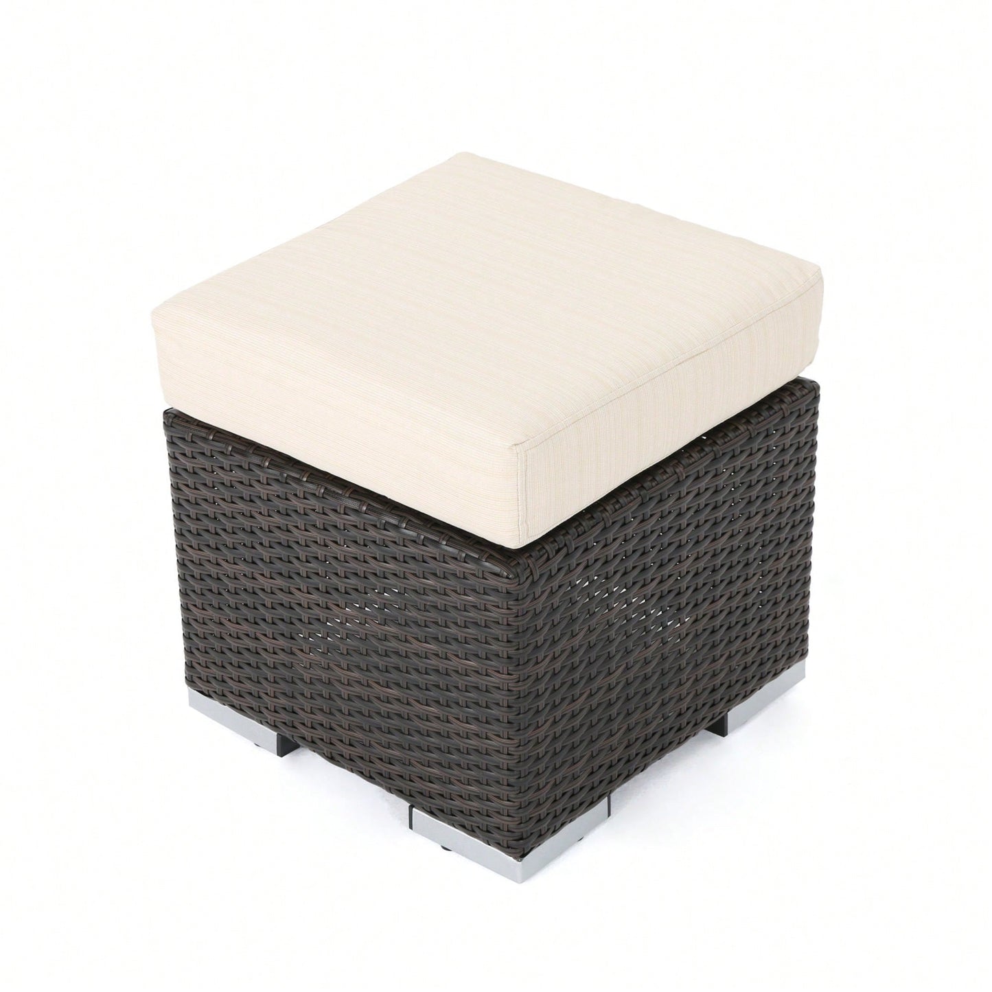 Stylish 16-Inch Round Ottoman For Cozy Living Spaces And Versatile Decor