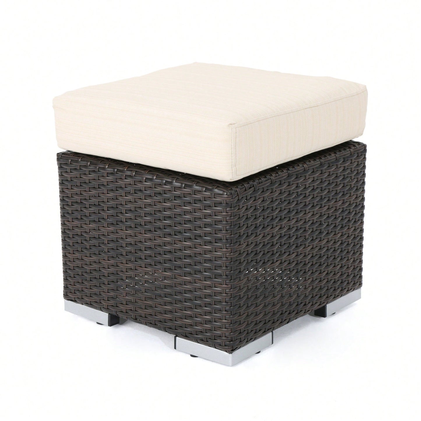 Stylish 16-Inch Round Ottoman For Cozy Living Spaces And Versatile Decor