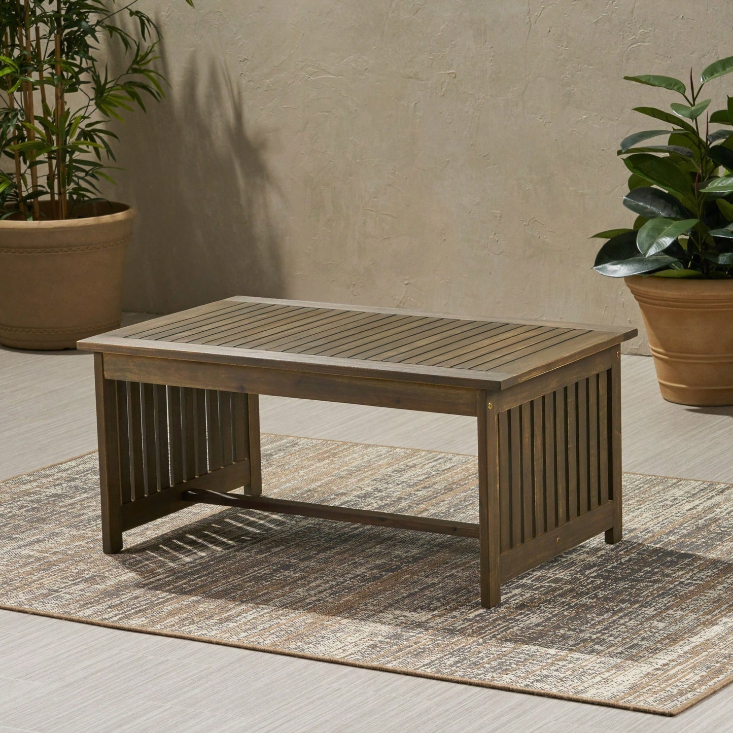 Stylish Acacia Wood Coffee Table For Modern Living Rooms – Elegant Design And Durable Finish