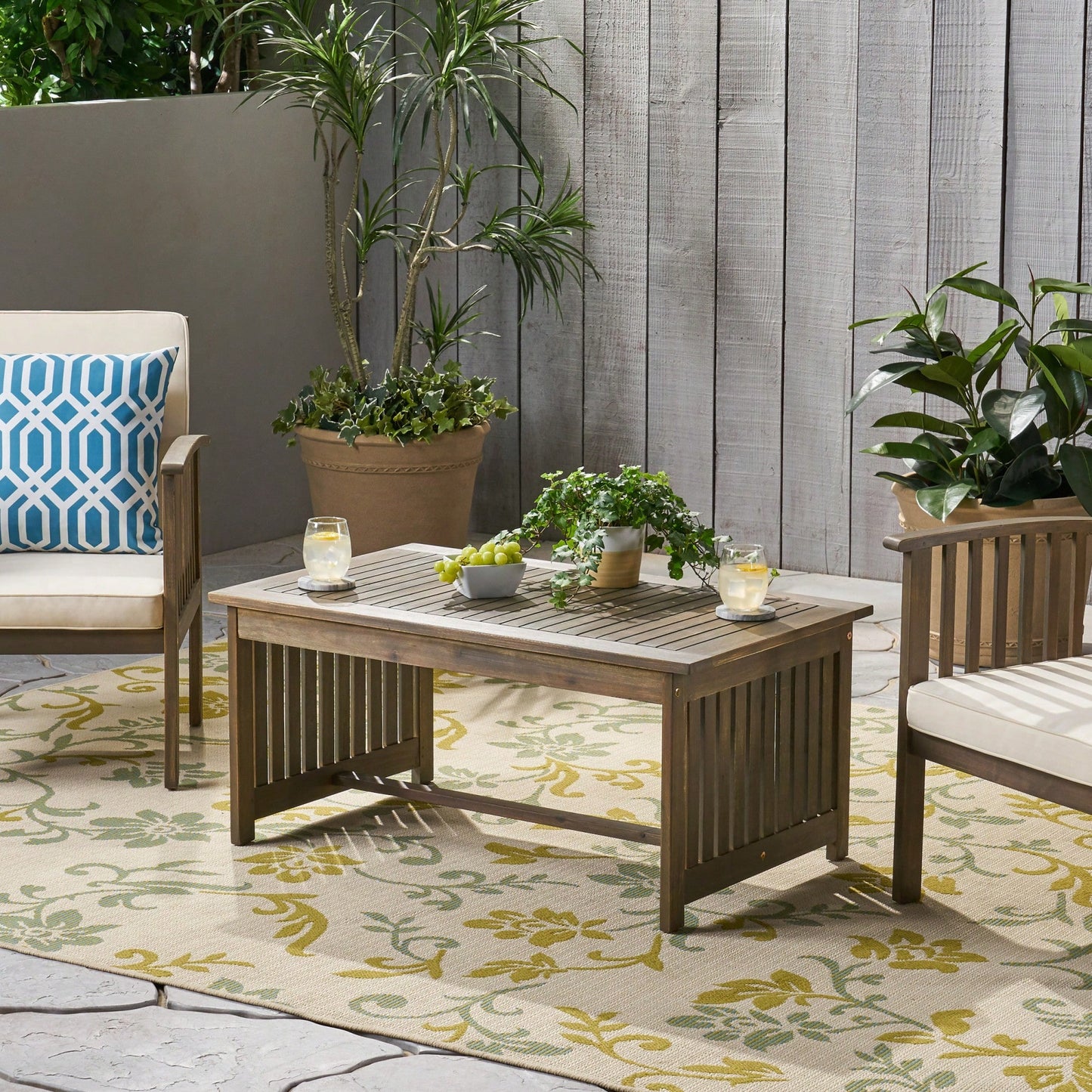 Stylish Acacia Wood Coffee Table For Modern Living Rooms – Elegant Design And Durable Finish