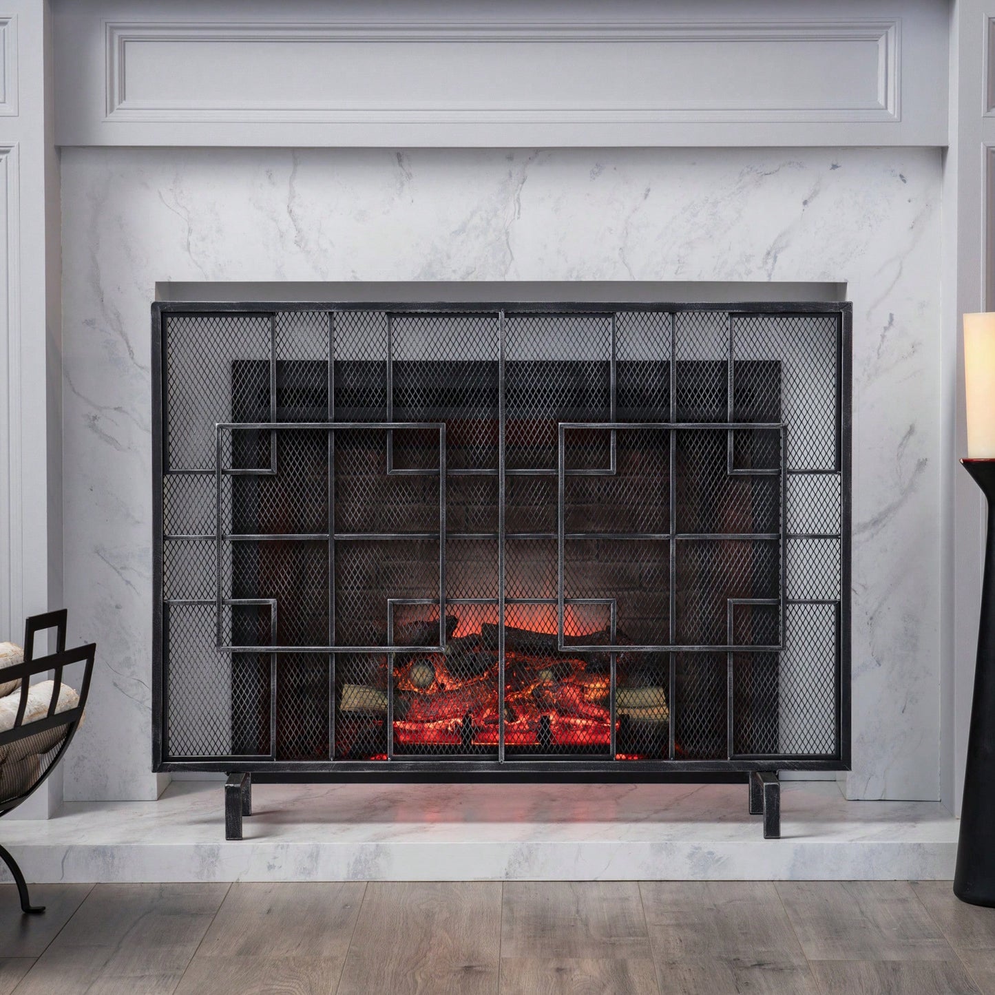 Elegant Decorative Fire Screen For Home Safety And Style - Customizable Designs For Any Living Space