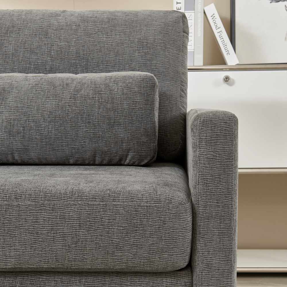Stylish Chenille Upholstered Accent Chair With Solid Wood Frame - Perfect For Living Room, Bedroom, Or Office Decor