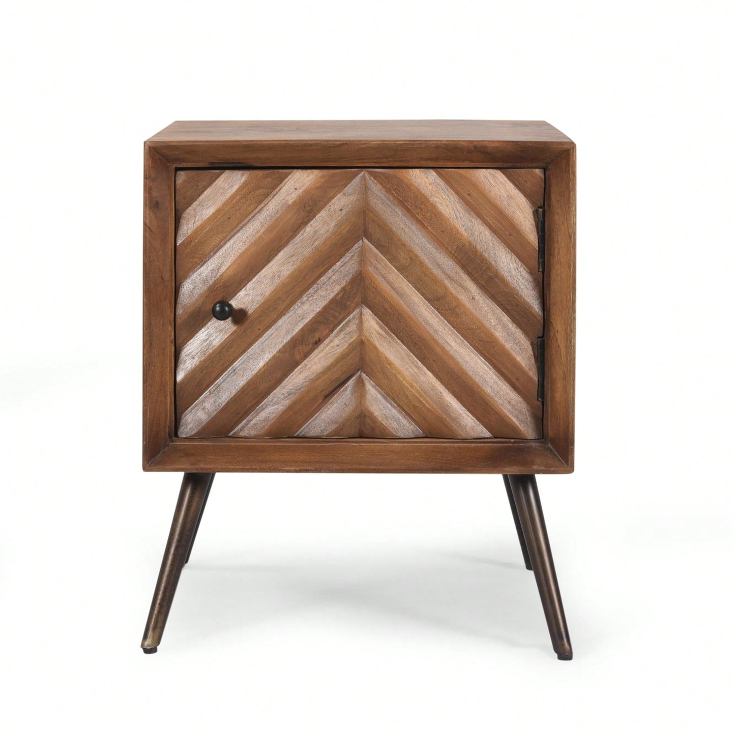 Stylish Wooden And Iron Storage Cabinet For Home Decor And Organization