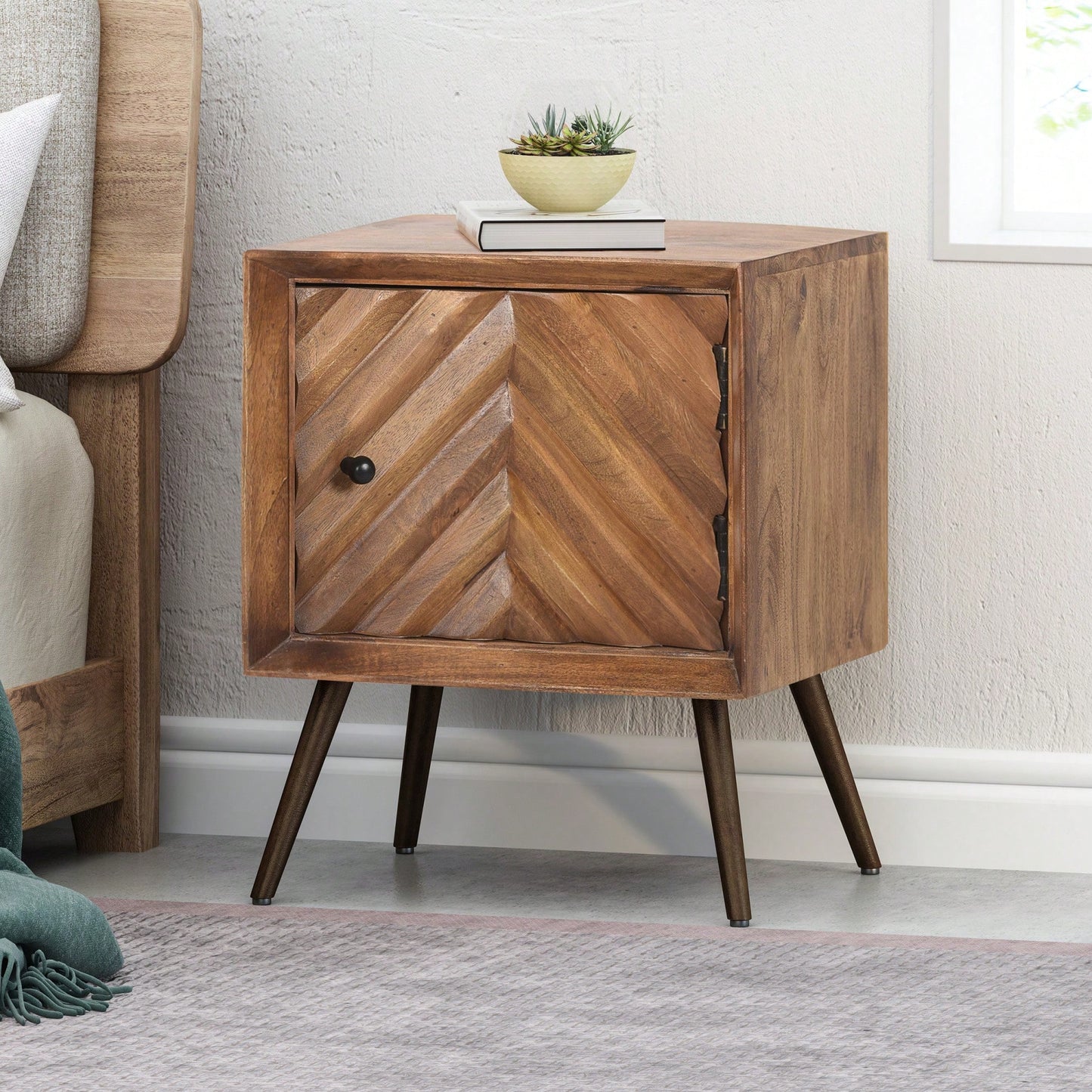 Stylish Wooden And Iron Storage Cabinet For Home Decor And Organization