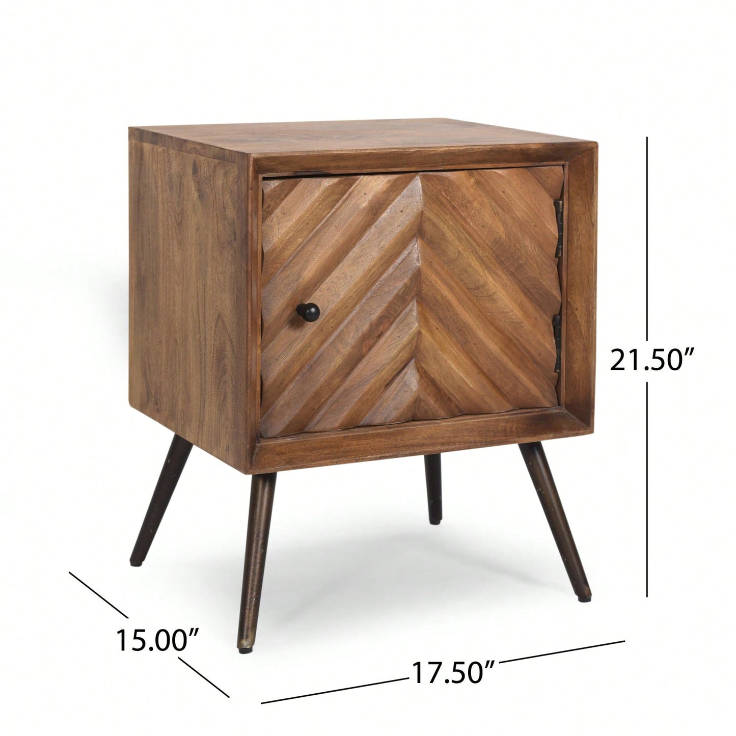 Stylish Wooden And Iron Storage Cabinet For Home Decor And Organization