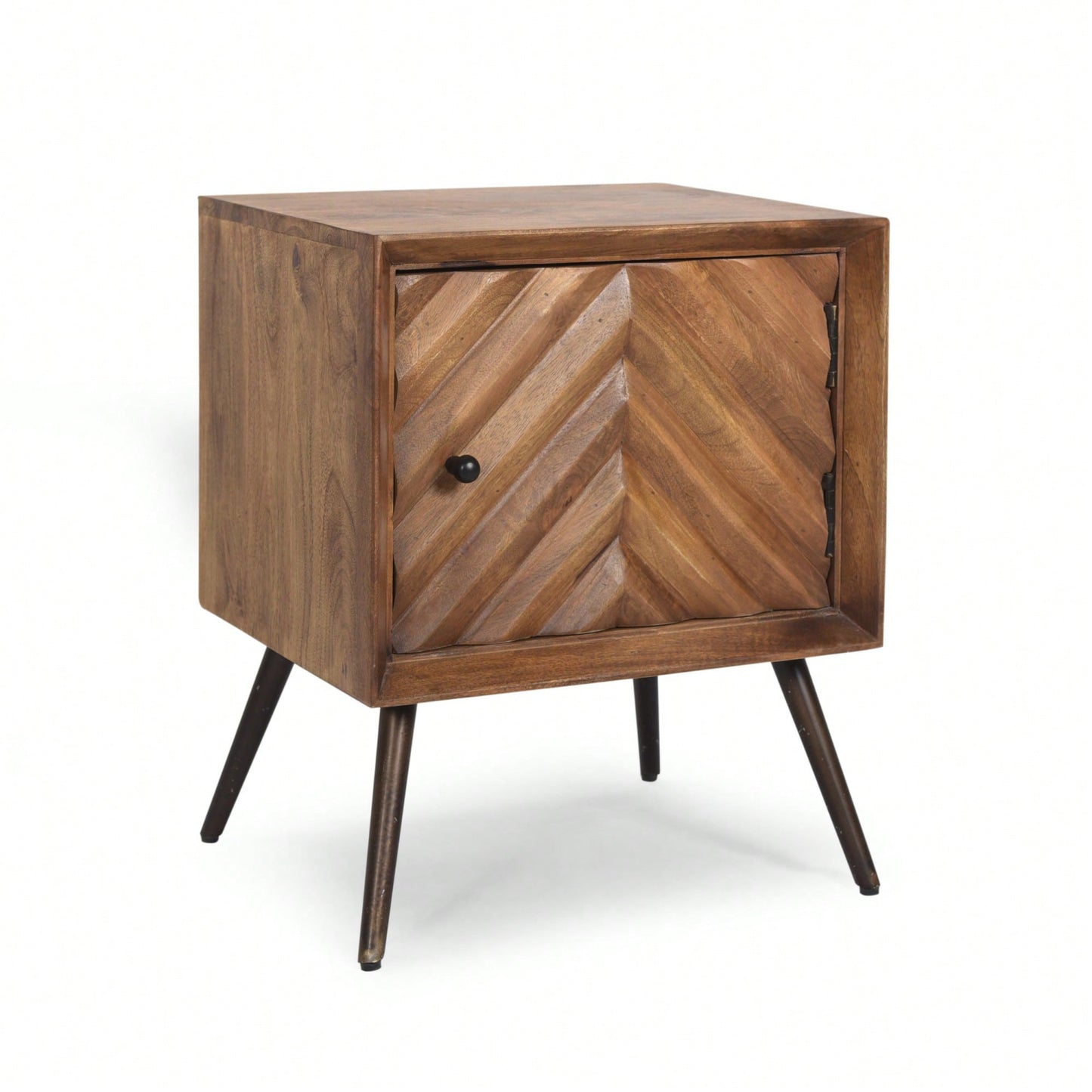 Stylish Wooden And Iron Storage Cabinet For Home Decor And Organization