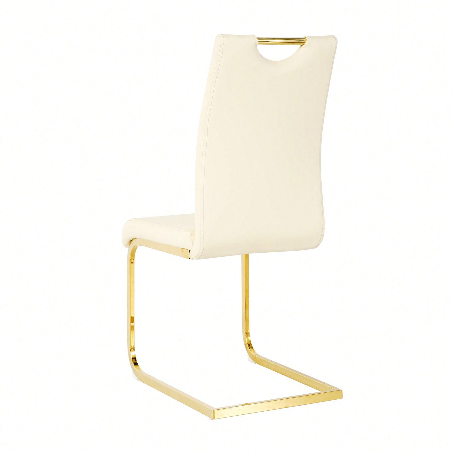 Stylish Upholstered Dining Chair Set With Gold Metal Legs – Modern Living Room, Kitchen, And Bedroom Accent Chairs (Set Of 2)