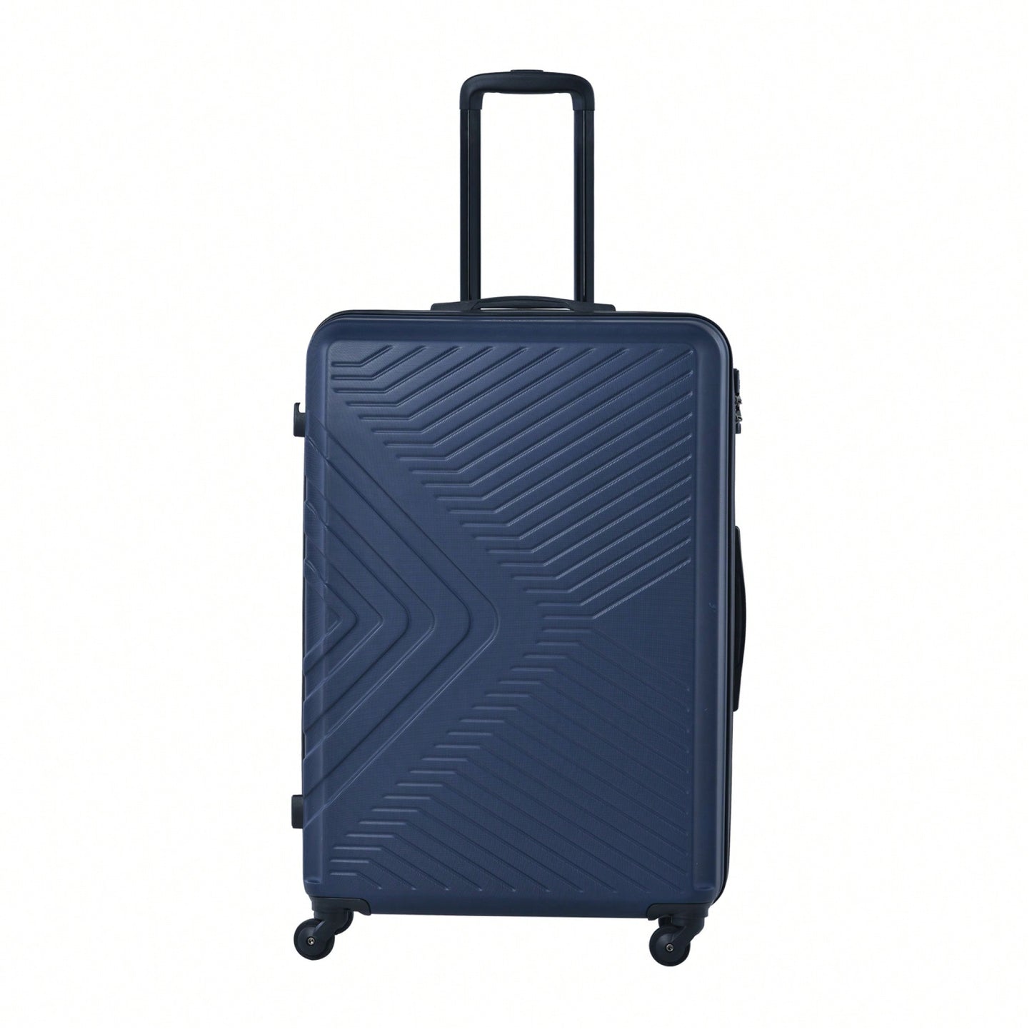 Lightweight 3-Piece ABS Luggage Set With Spinner Wheels, TSA Lock & Double Hooks - 20"/24"/28" - Stylish Blue Travel Suitcases