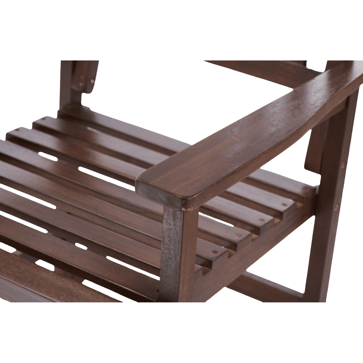 Light Brown Solid Wood Indoor Outdoor Rocking Chair Stylish Patio Furniture