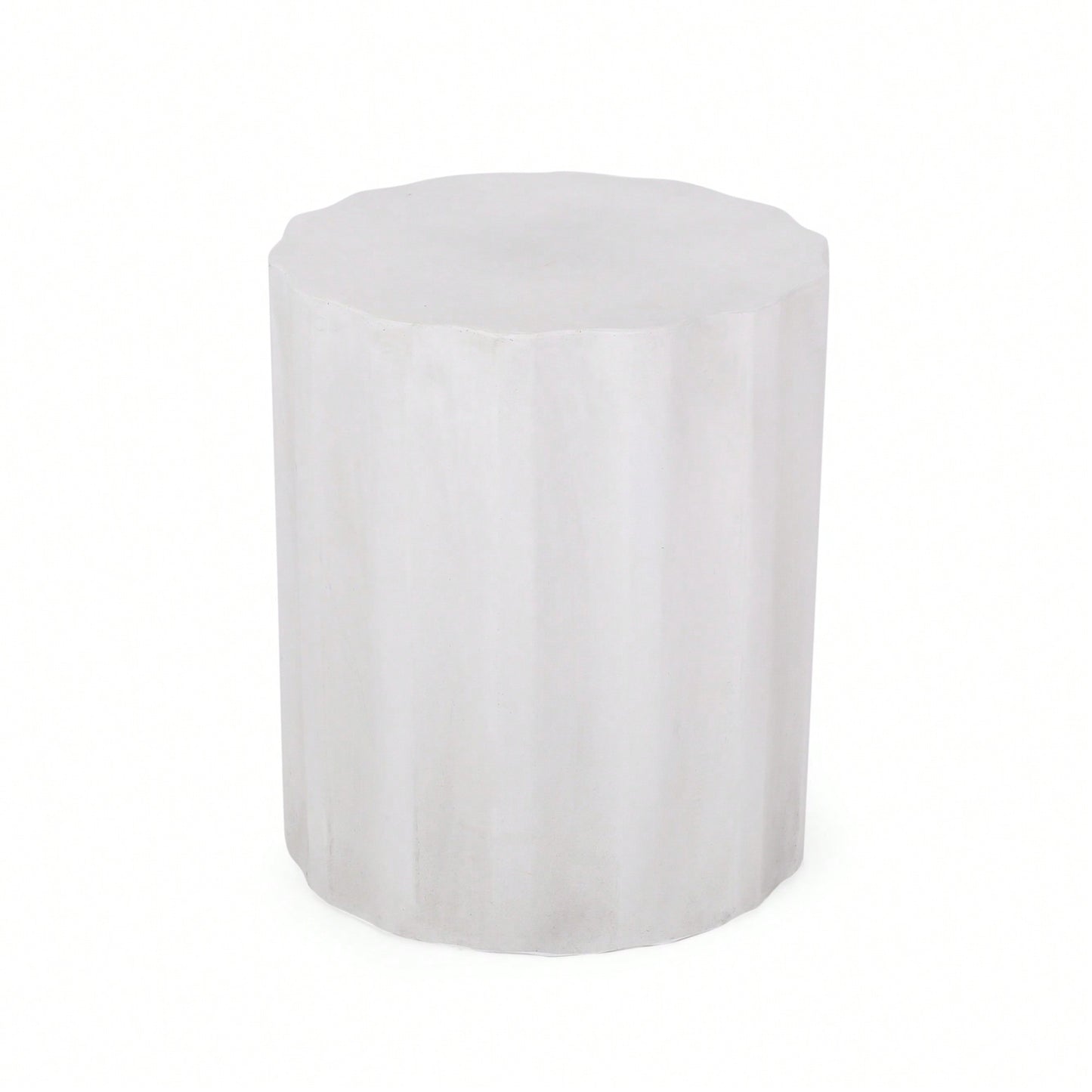 Lightweight Outdoor Concrete Side Table For Patio And Garden Use