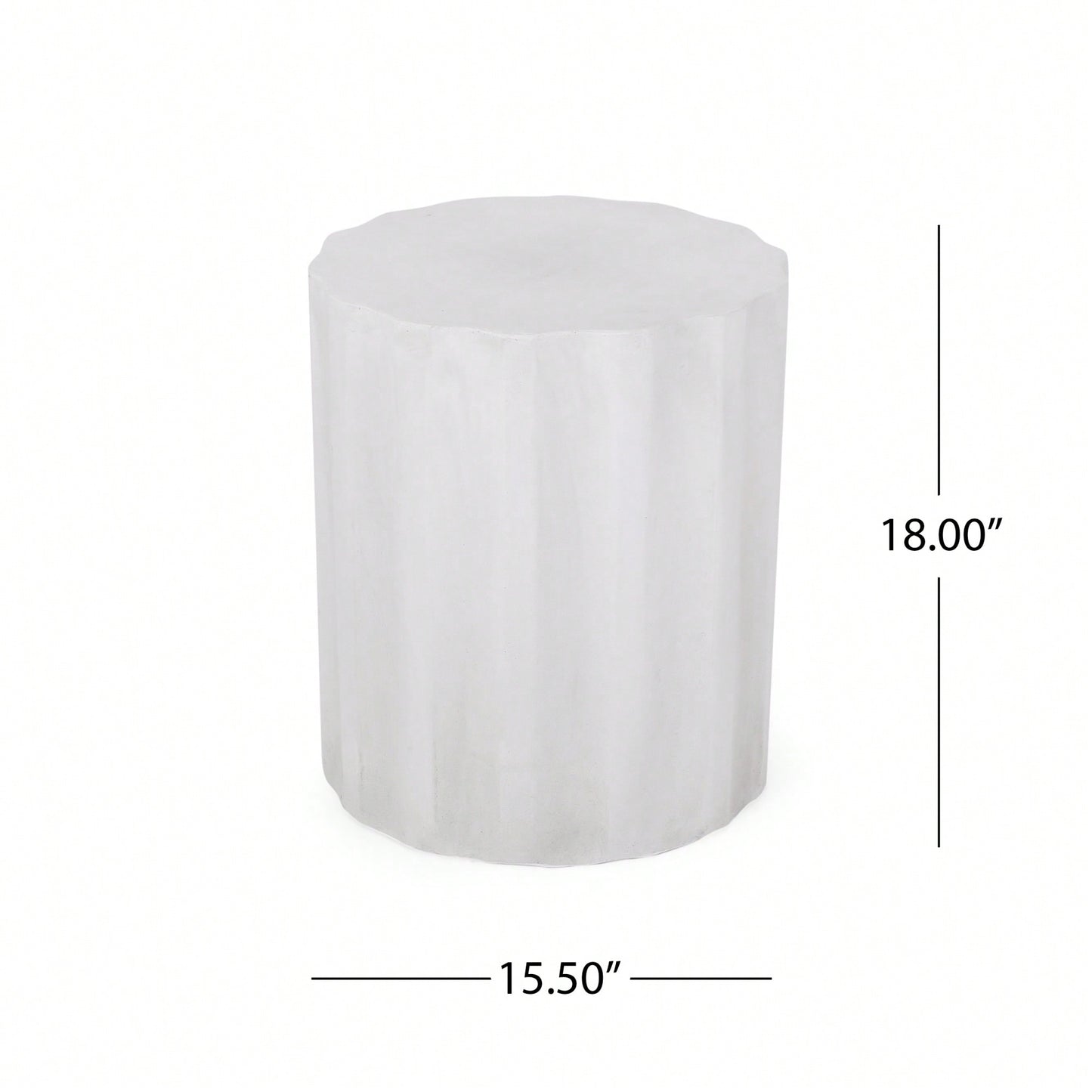 Lightweight Outdoor Concrete Side Table For Patio And Garden Use