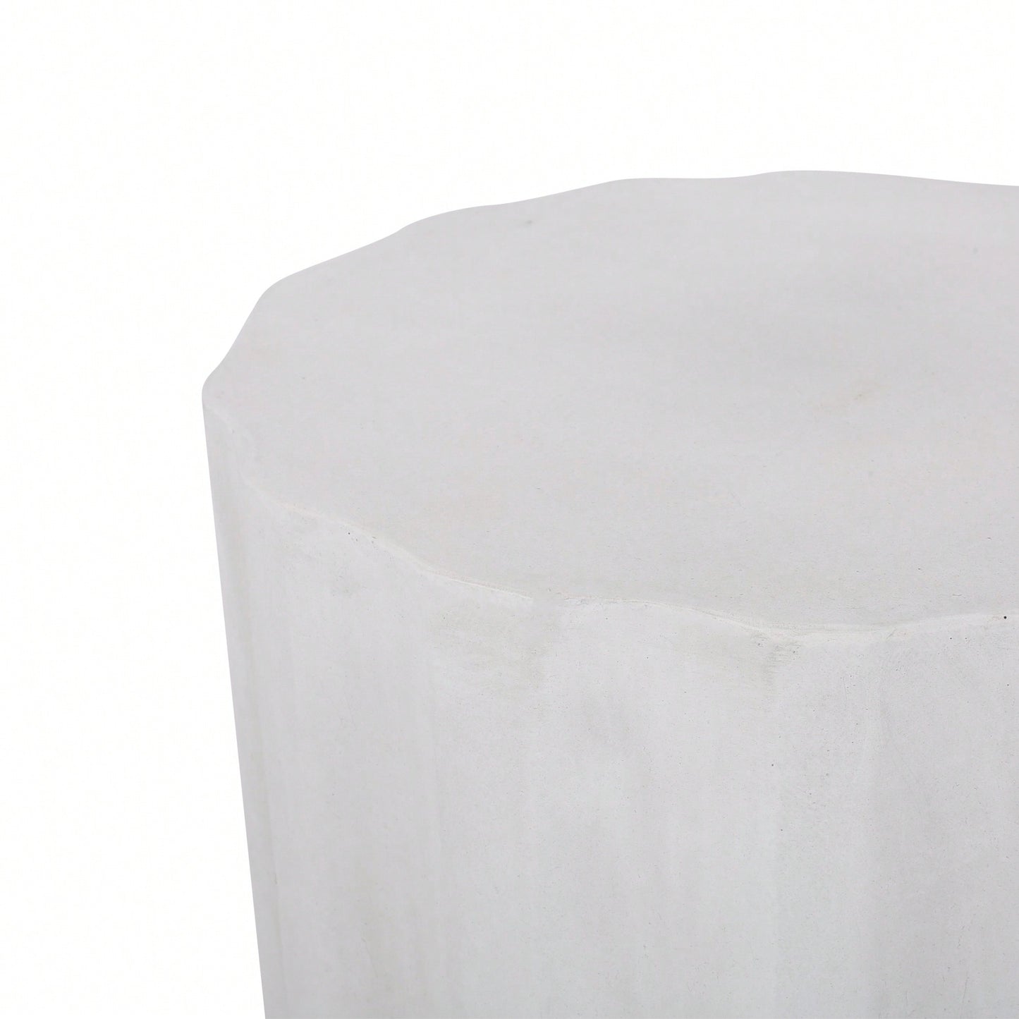 Lightweight Outdoor Concrete Side Table For Patio And Garden Use
