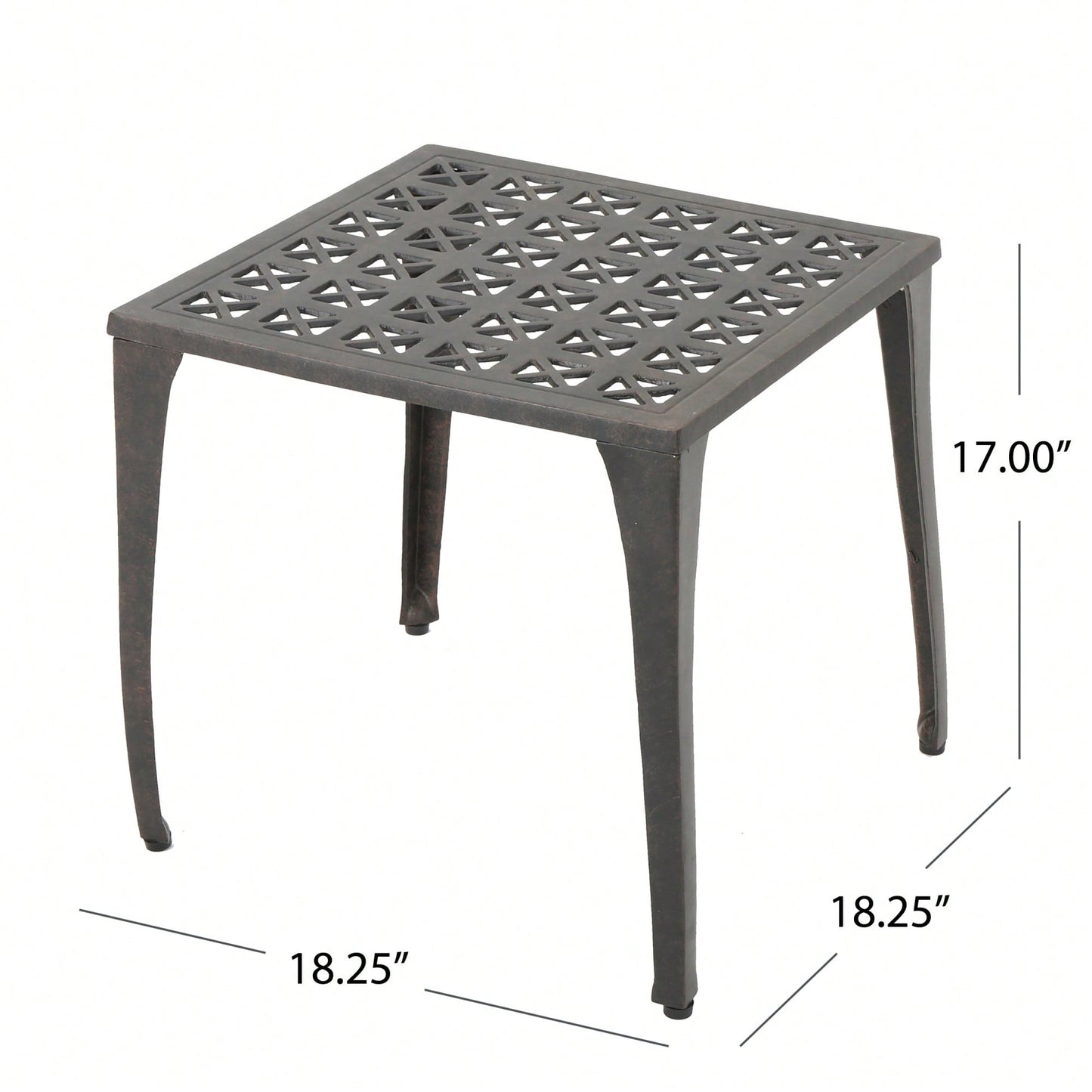Elegant 18 Inch Round Side Table For Living Room Or Bedroom Decor