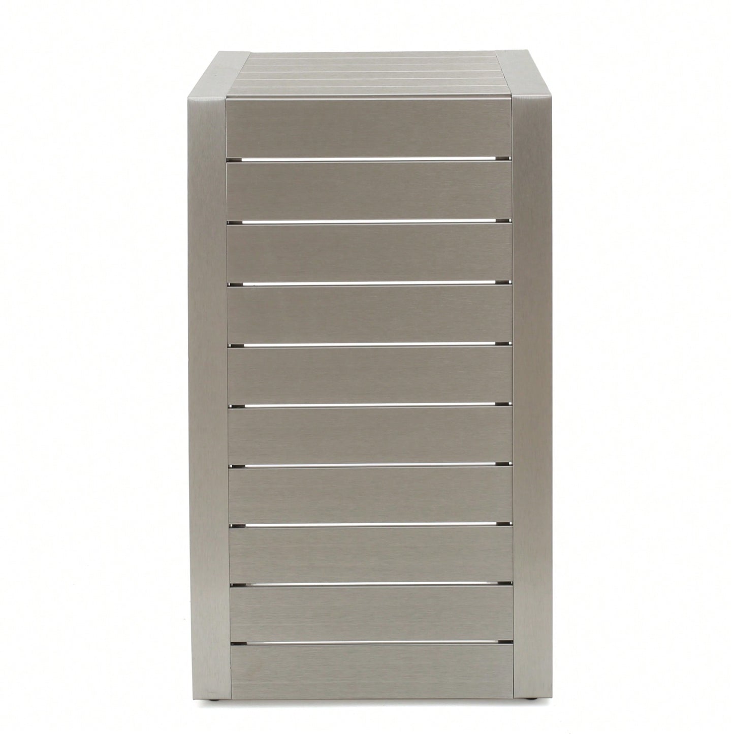 C-Shaped Modern Aluminum Table For Living Room And Patio Use