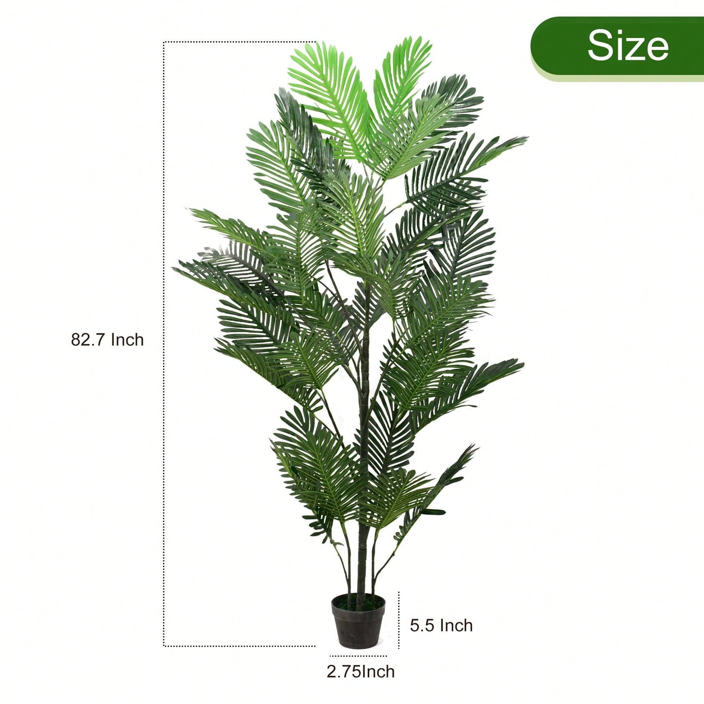 Large Artificial Palm Tree With Monstera Leaves For Indoor And Outdoor Tropical Decor