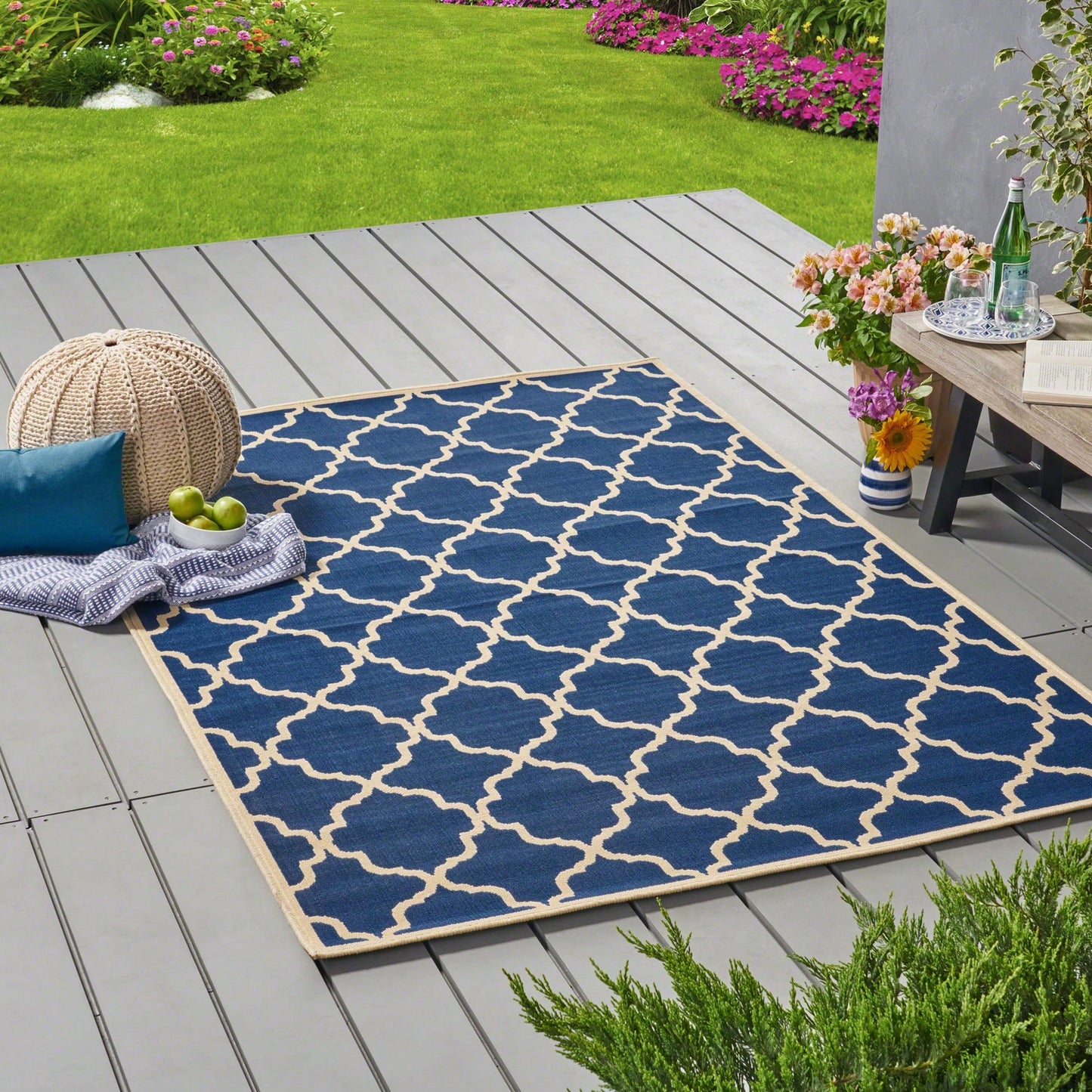 5'3" X 7'6" Modern Area Rug For Living Room Bedroom Stylish Home Decor