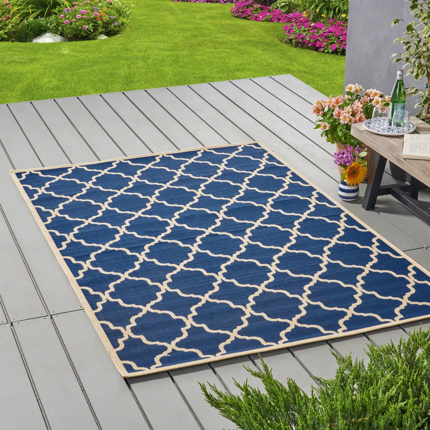 5'3" X 7'6" Modern Area Rug For Living Room Bedroom Stylish Home Decor