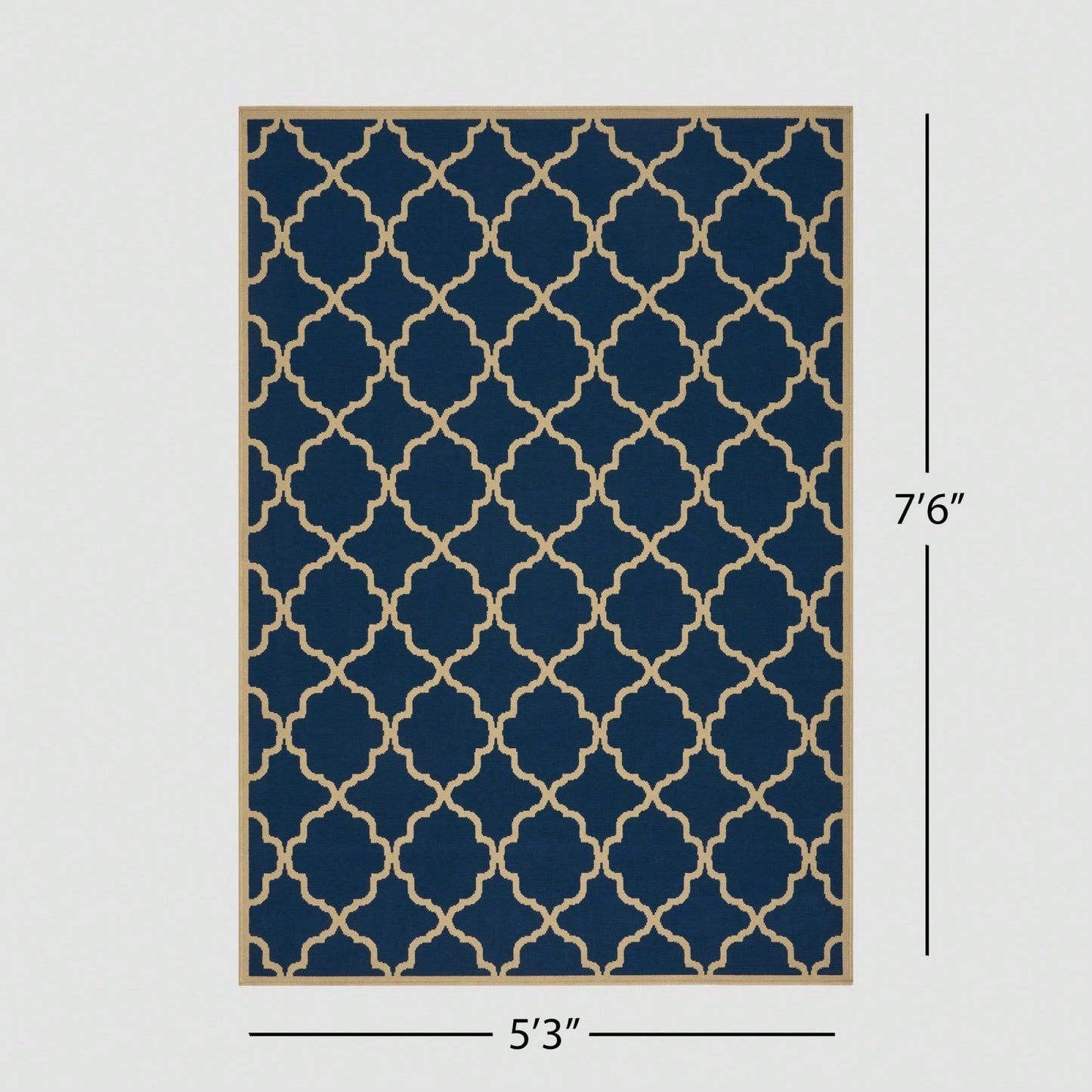 5'3" X 7'6" Modern Area Rug For Living Room Bedroom Stylish Home Decor