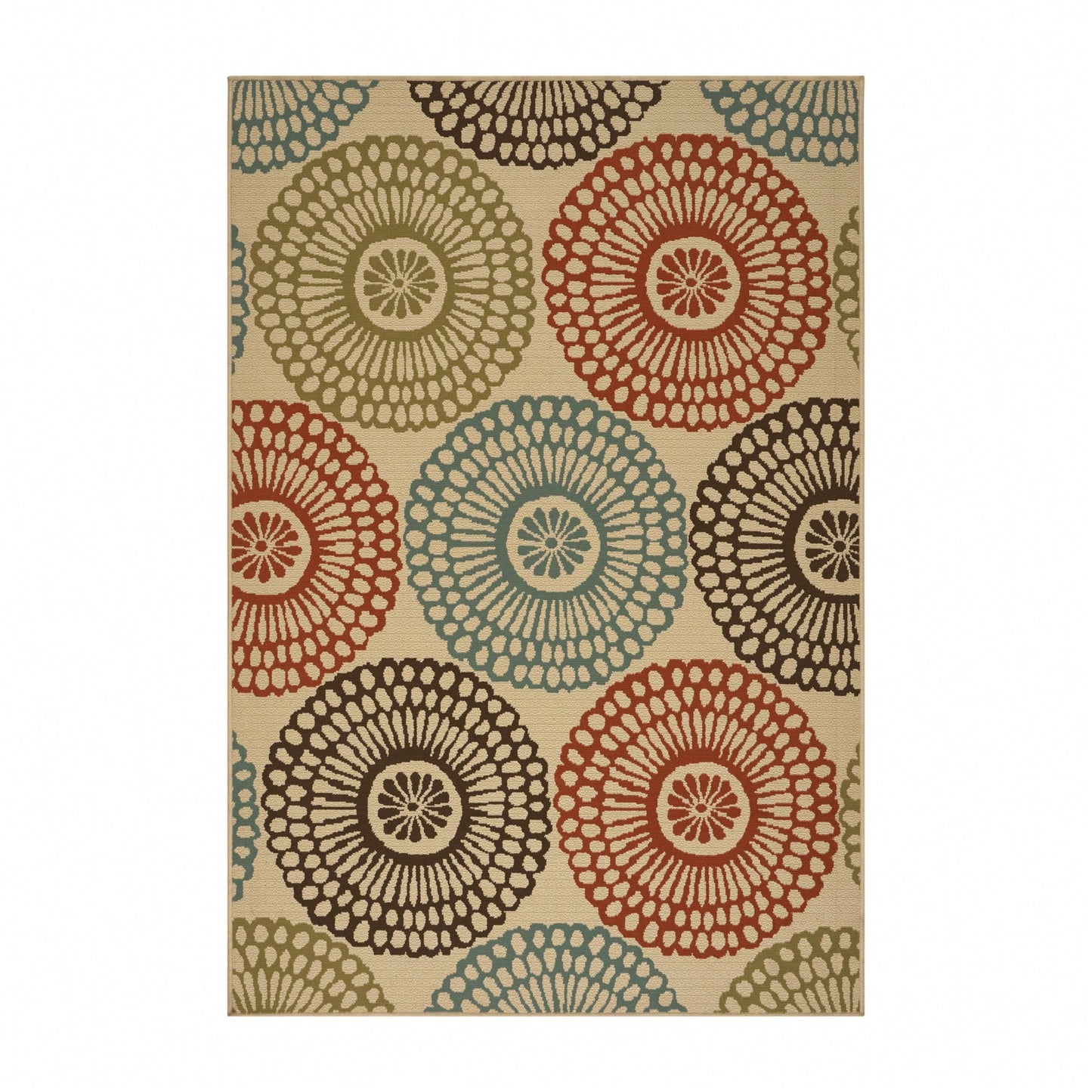 5'3" X 7'6" Decorative Area Rug For Living Room And Bedroom, Stylish And Durable Floor Covering