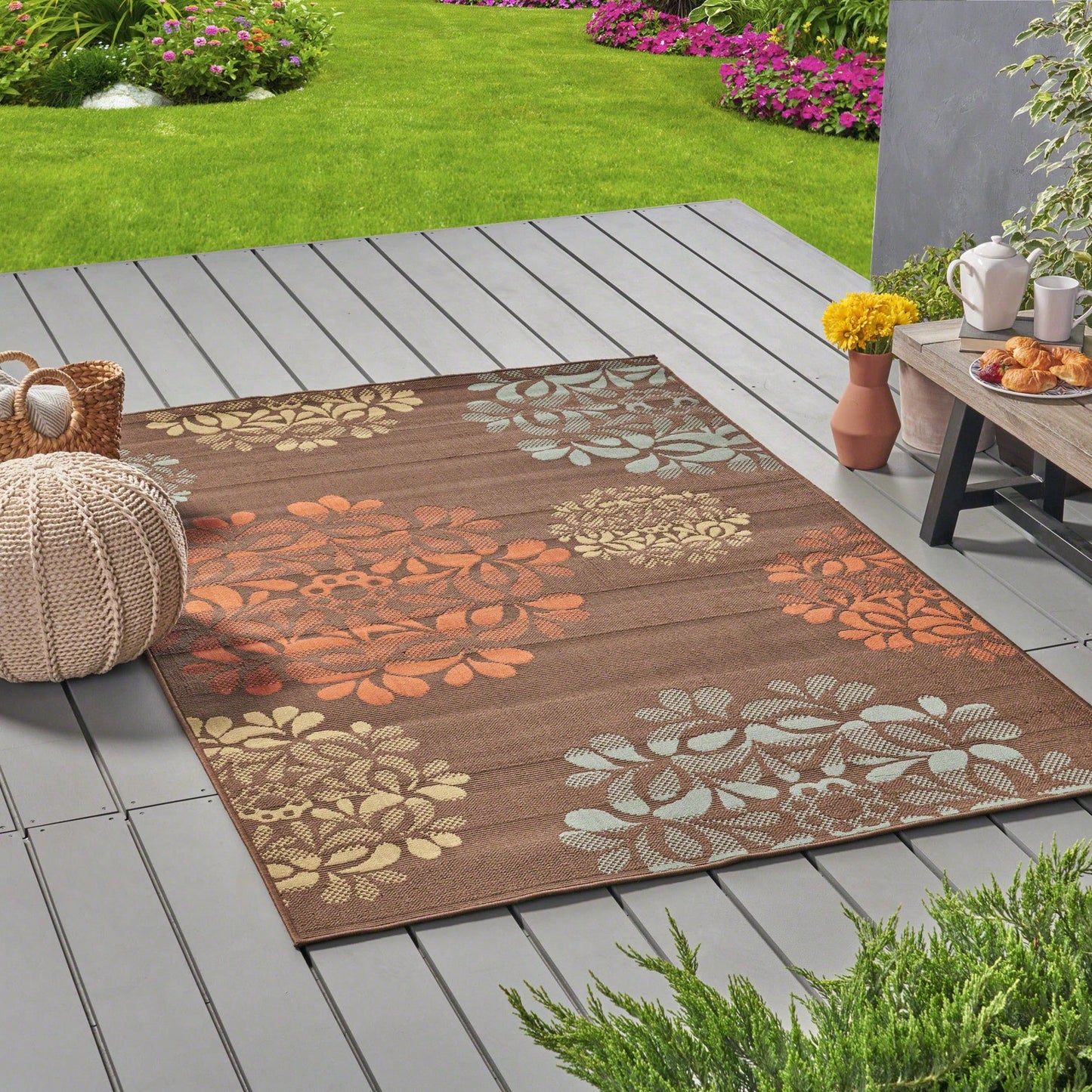 5'3" X 7'6" Area Rug For Living Room Bedroom Soft Durable Modern Design