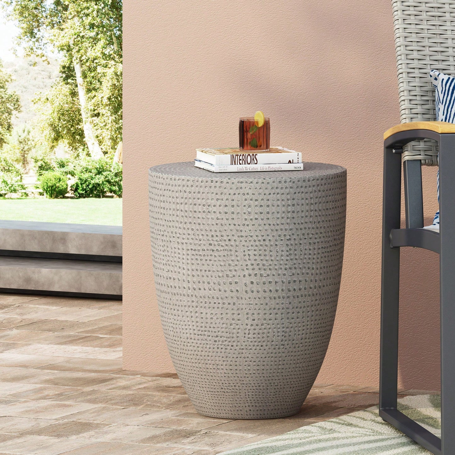 Chic Outdoor End Table A Stylish Touch For Your Space