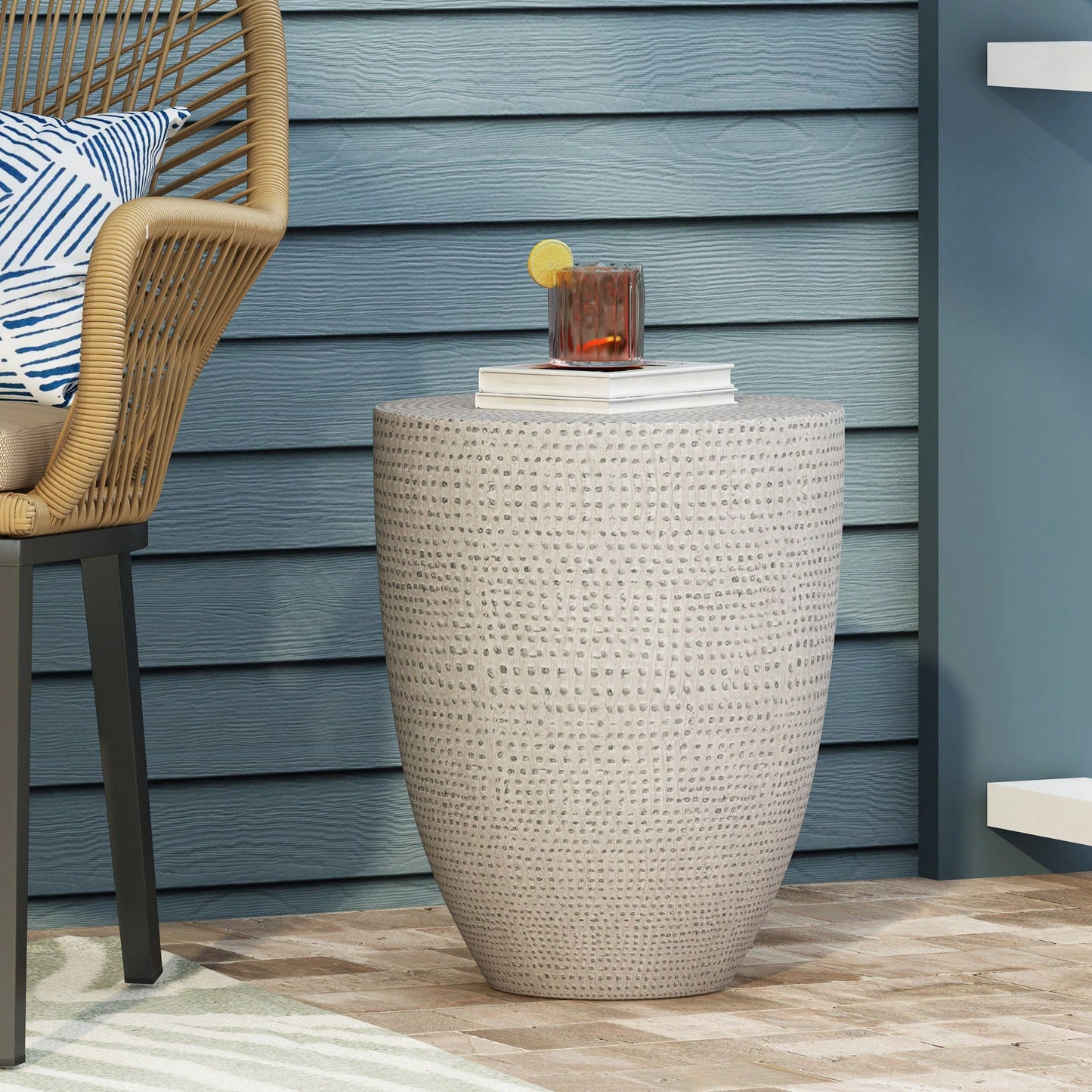 Chic Outdoor End Table A Stylish Touch For Your Space