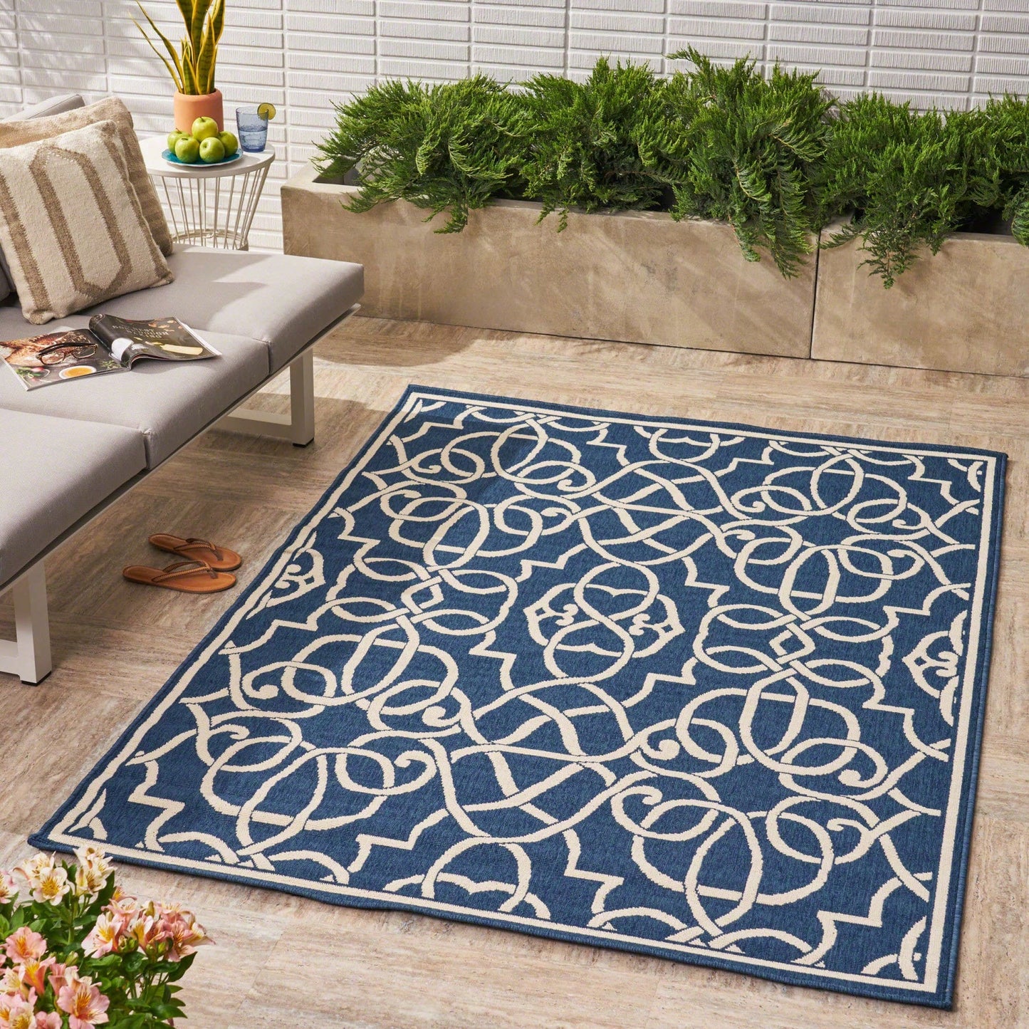 5'3" X 7'6" Modern Area Rug For Living Room Bedroom Soft Durable Floor Mat