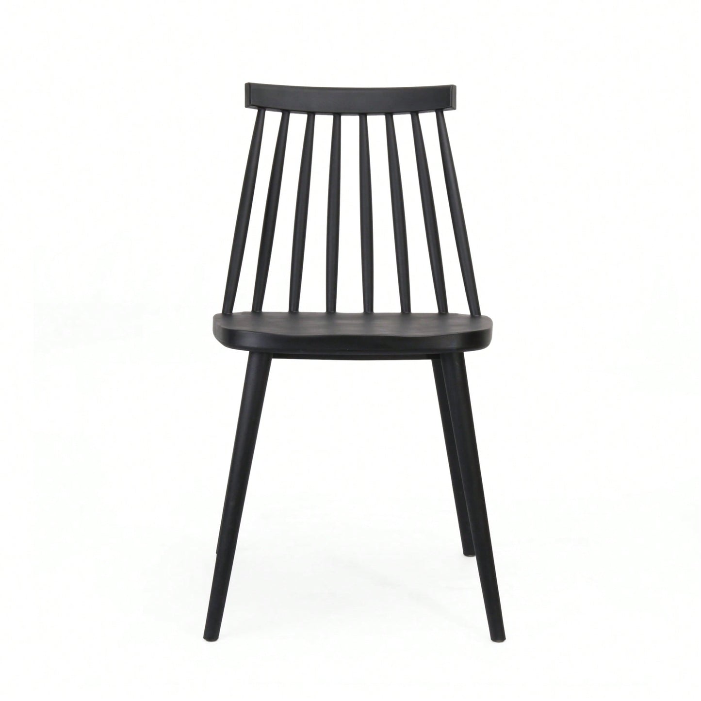 Rustic Black Spindle Back Dining Chairs Set Of 2 For Farmhouse Style Home Decor