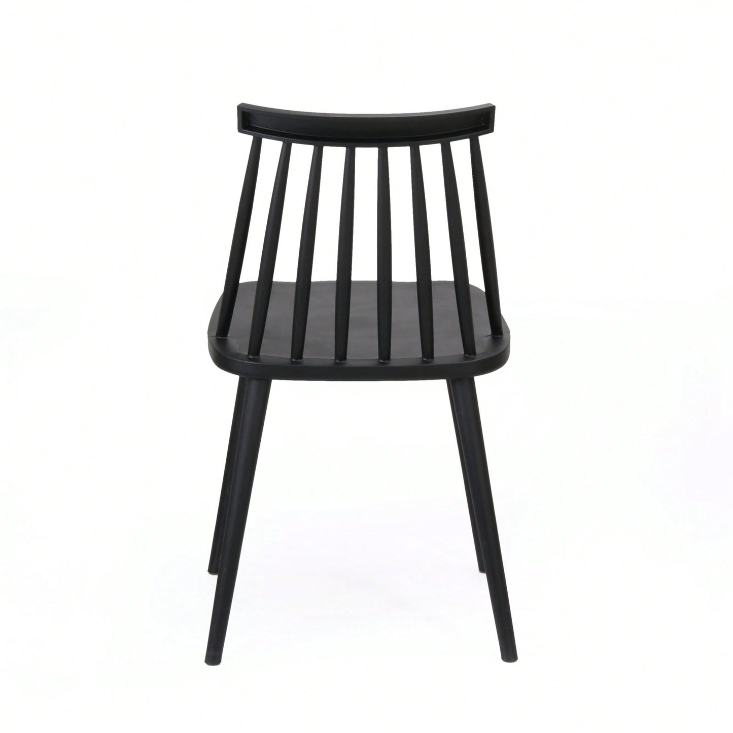 Rustic Black Spindle Back Dining Chairs Set Of 2 For Farmhouse Style Home Decor