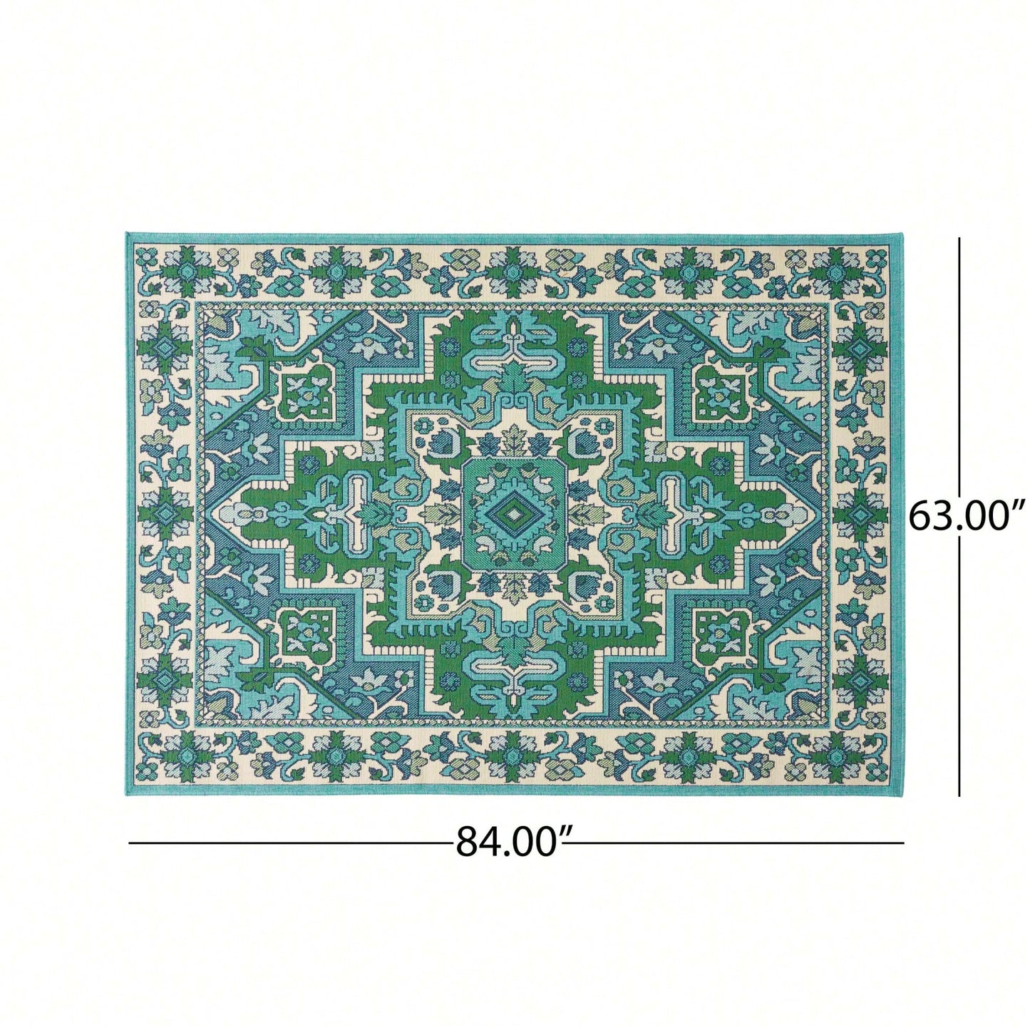 5'3" X 7' Area Rug For Living Room Bedroom Modern Home Decor