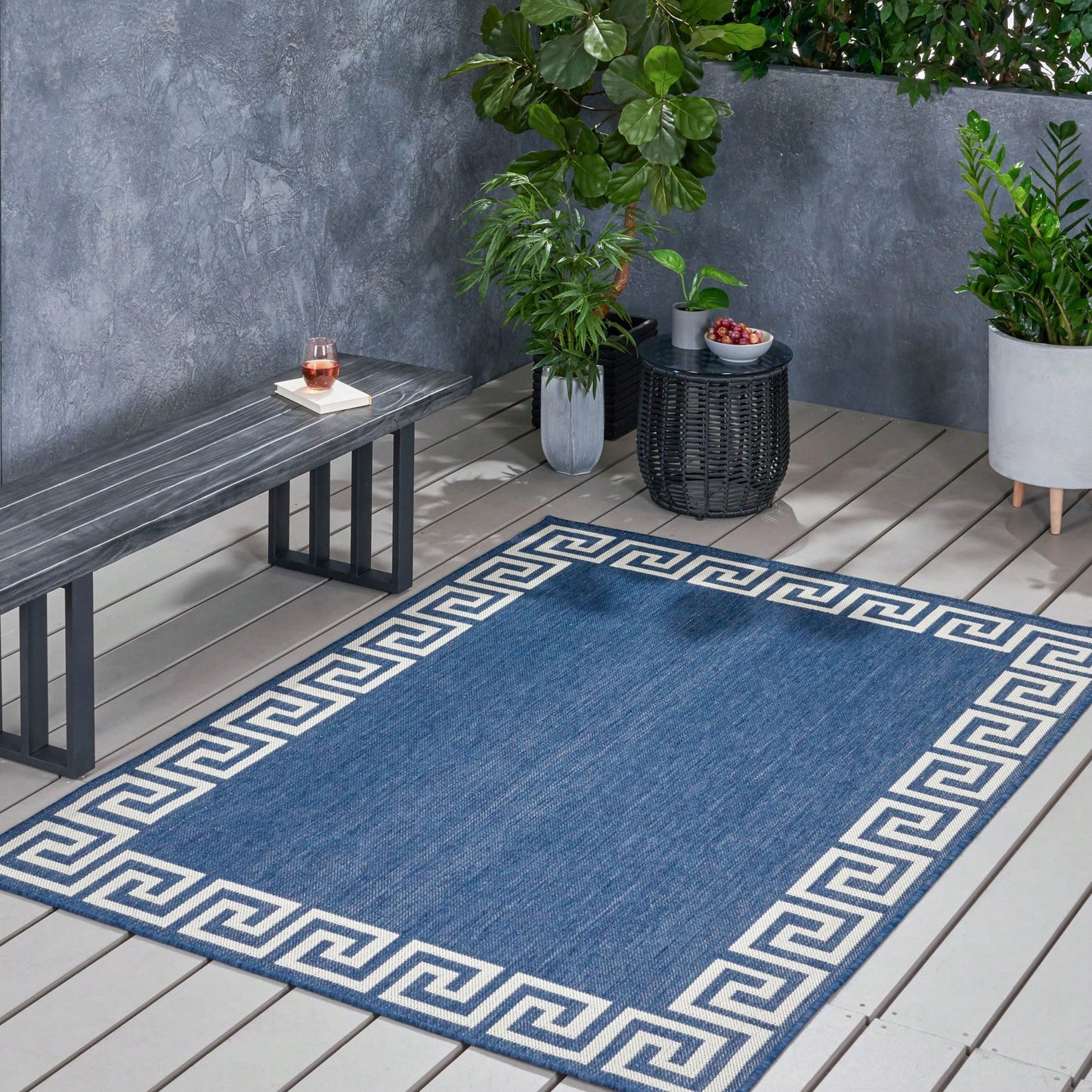 5'3"X7' Durable Area Rug For Living Room And Bedroom, Stylish Design And Soft Texture