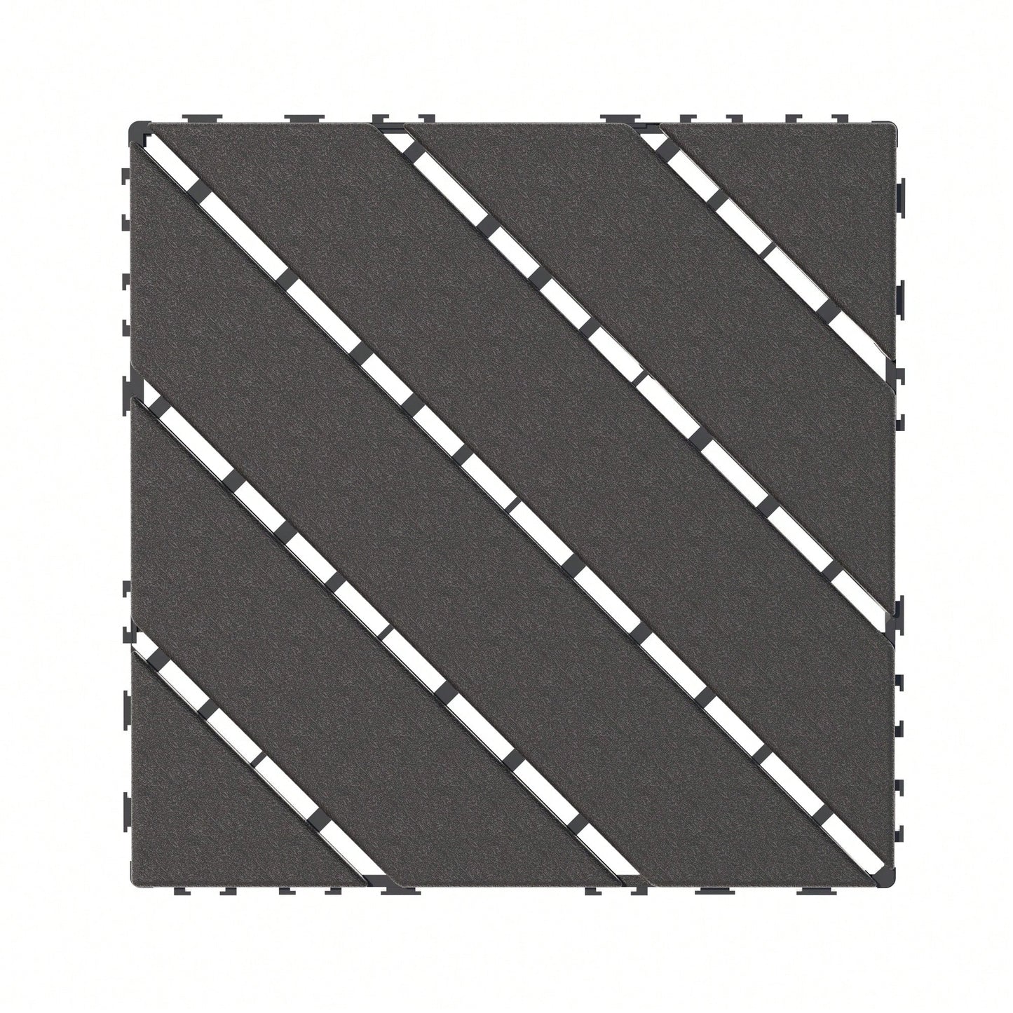 Waterproof Interlocking Patio Deck Tiles 12x12 Inch Outdoor Flooring For Poolside Balcony Backyard Grey 44 Pack