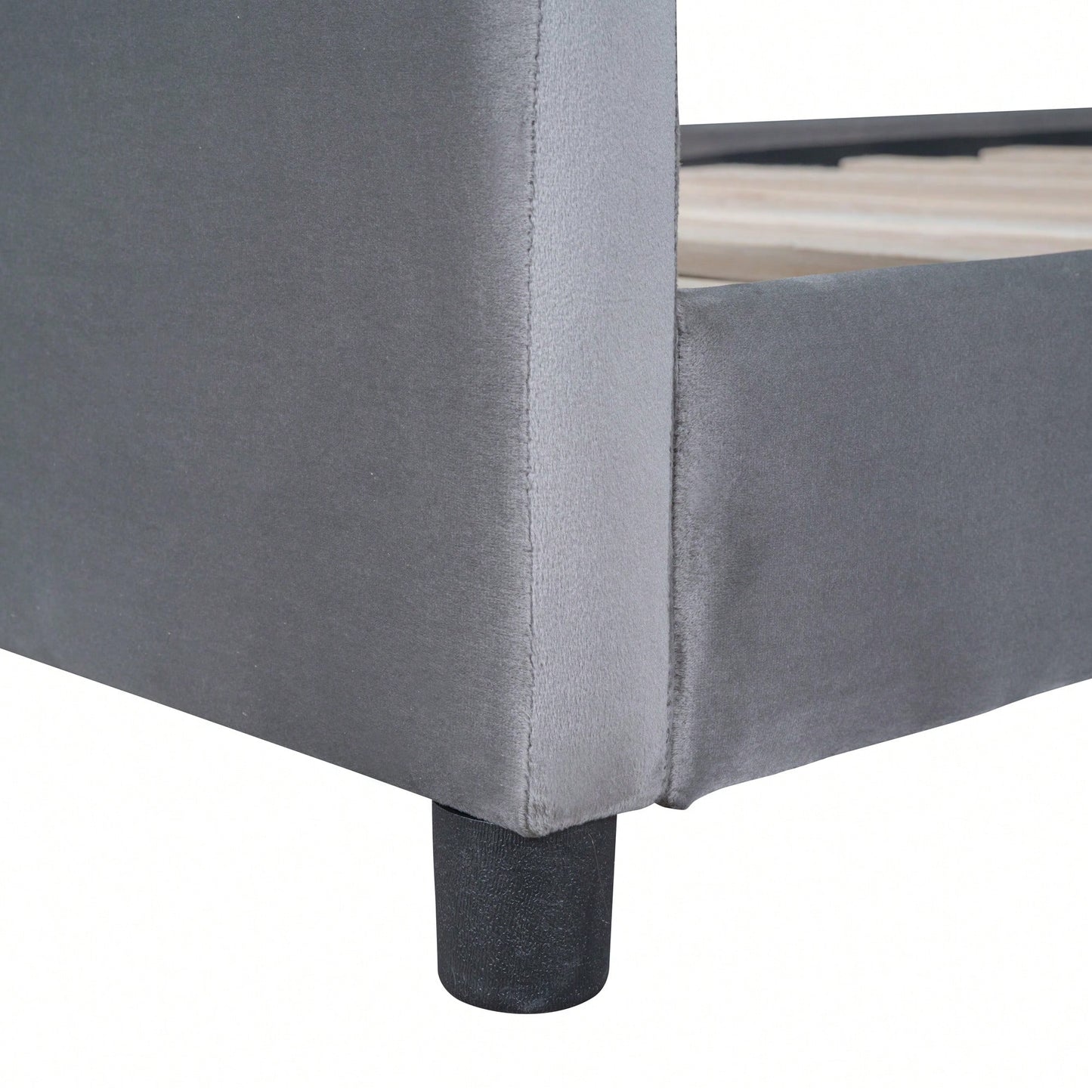 Pink Twin Size Upholstered Daybed With Cute Rabbit Ear Headboard