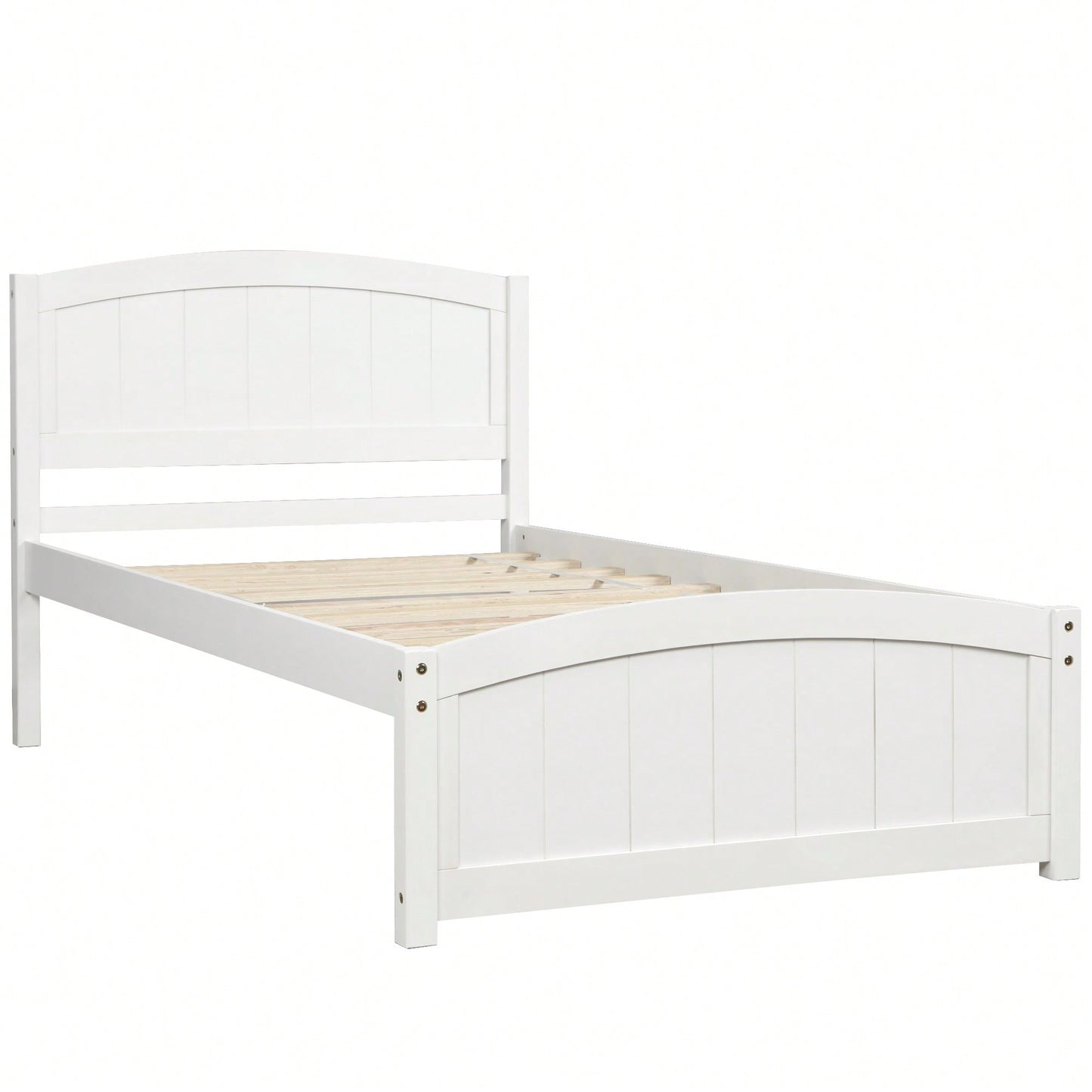 Espresso Wood Platform Bed With Headboard And Footboard, Durable Slat Support For Ultimate Comfort