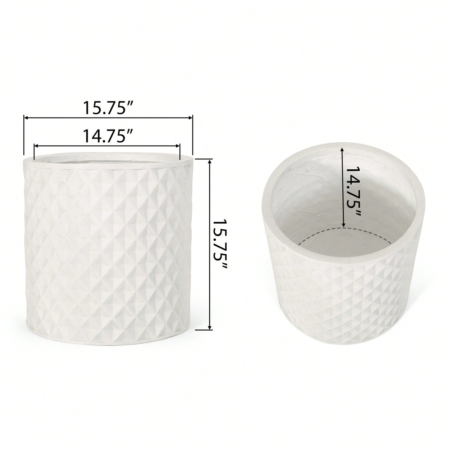 Premium MGO Planter For Indoor And Outdoor Gardening - Durable, Lightweight, And Friendly Design