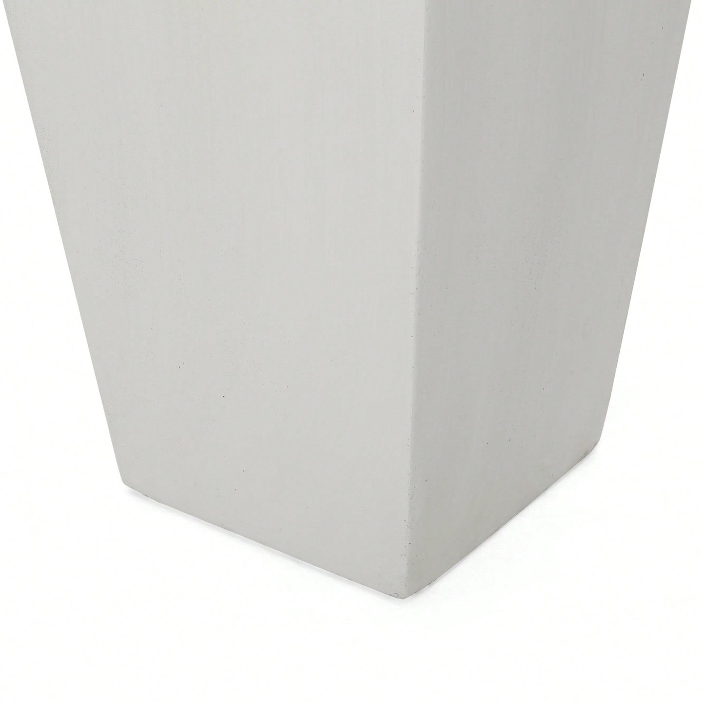 13x28.5 Inch White Outdoor Modern MGO Cast Stone Planter For Stylish Garden Decor