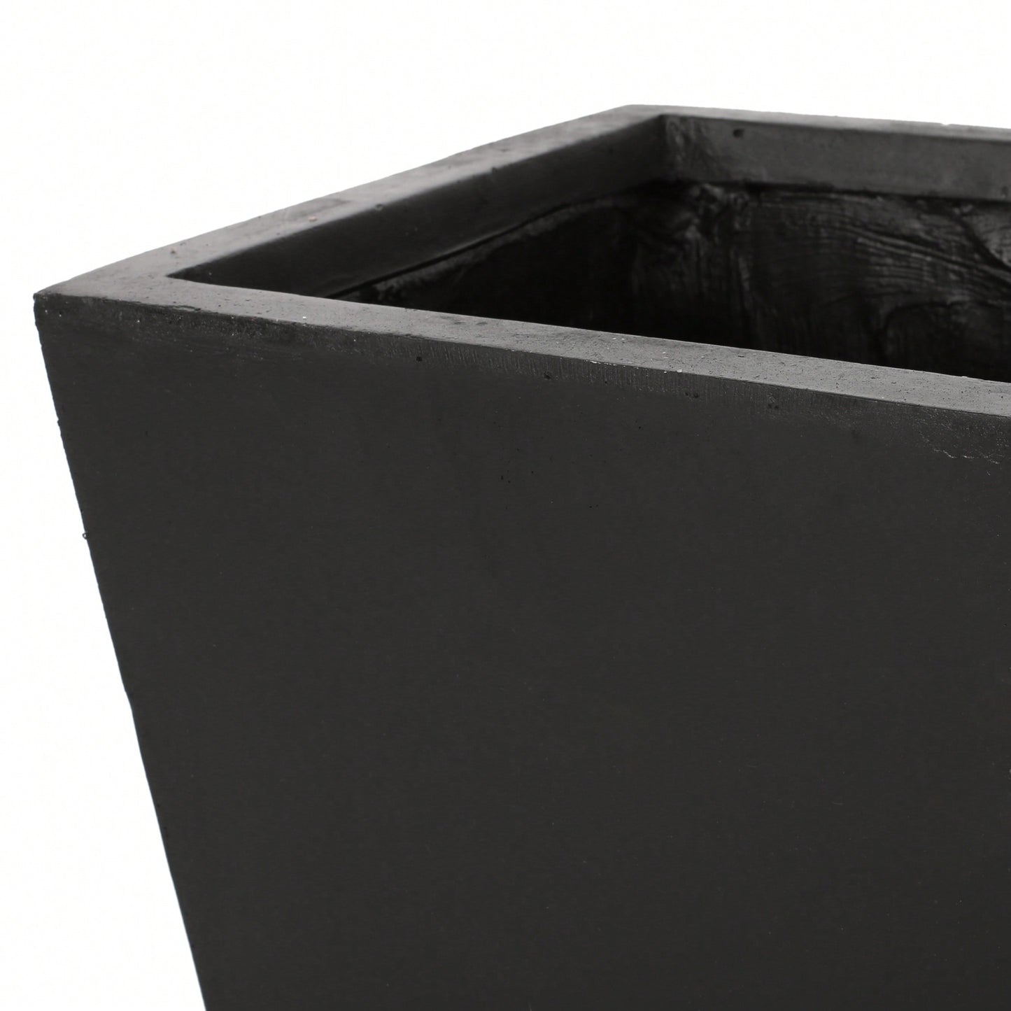 13x28.5 Inch White Outdoor Modern MGO Cast Stone Planter For Stylish Garden Decor