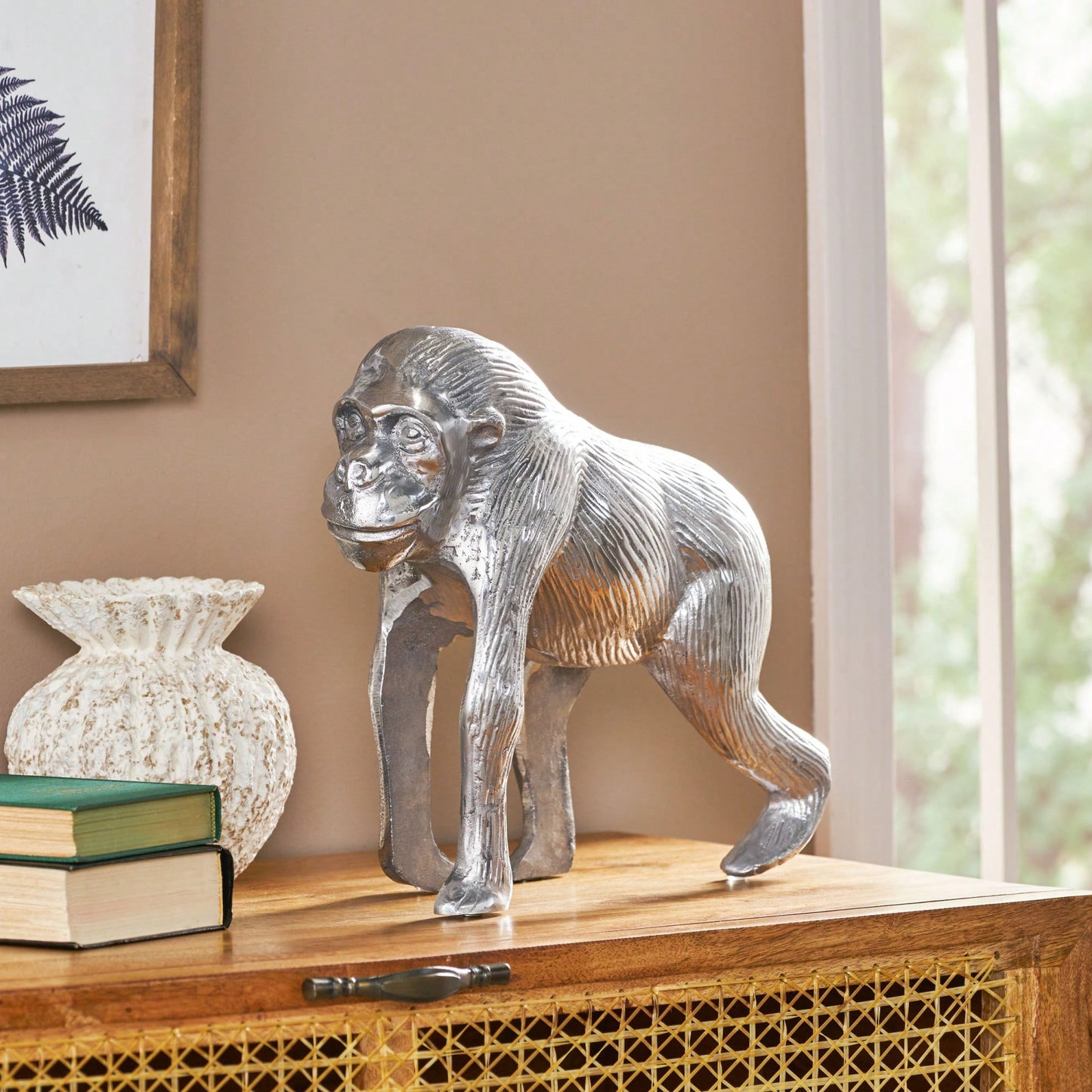 Handcrafted Wooden Animal Figurine For Home And Office Décor